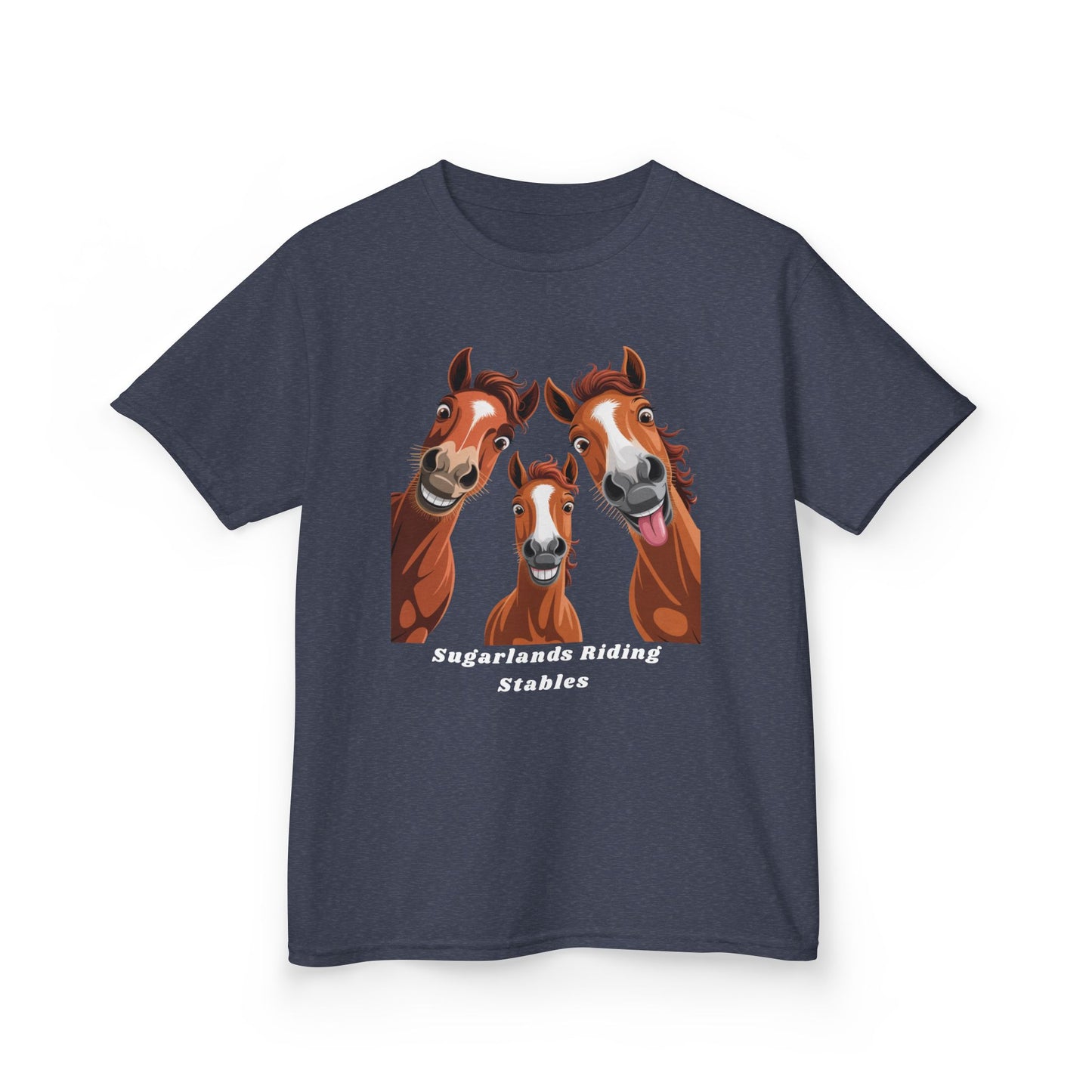 Happy Herd Trio Shirt – Funny Horse Faces Sugarlands Riding Stables Design