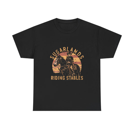 Sugarlands Riding Stables Cowboy Unisex Heavy Cotton Tee