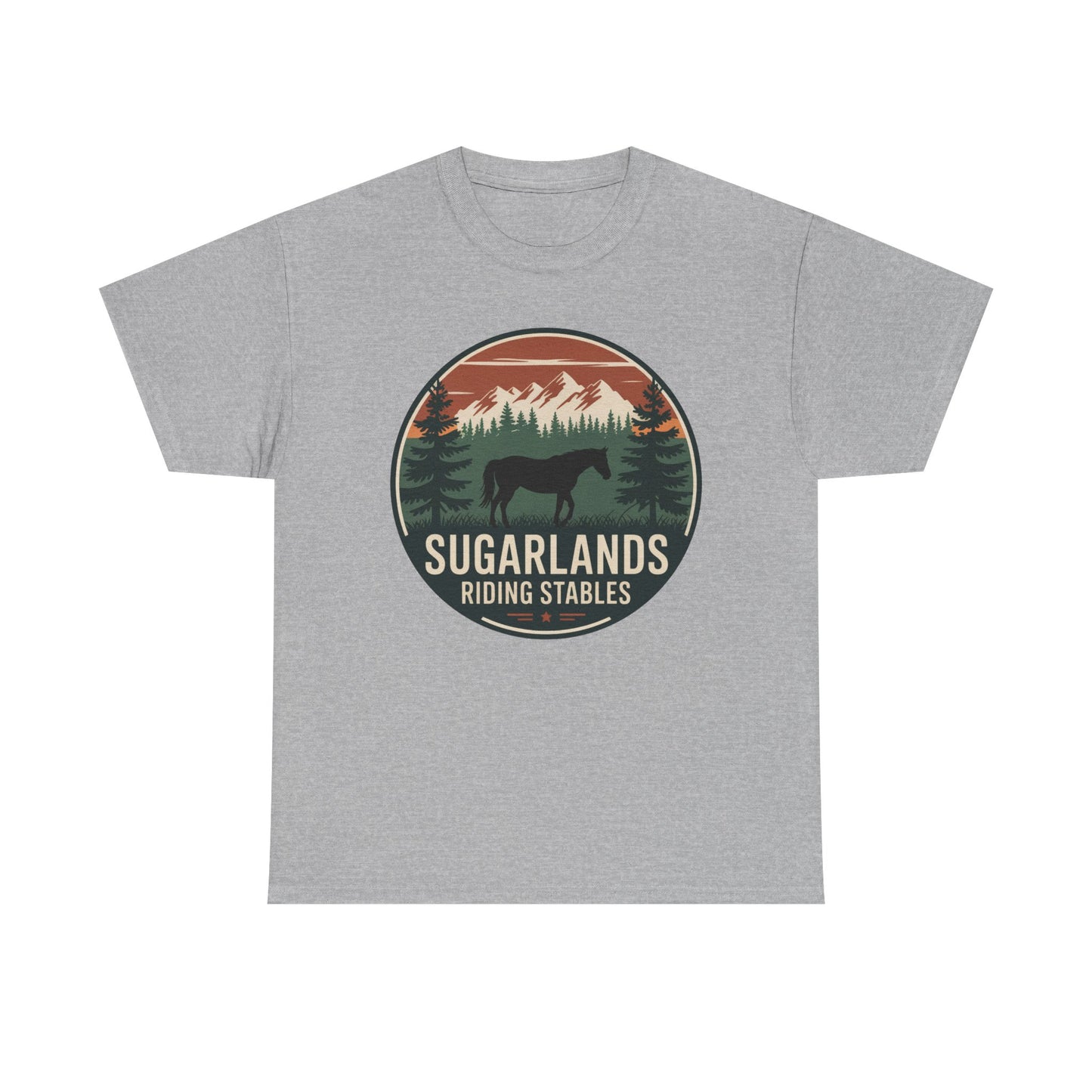 Sugarlands Riding Stables Mountain Horse Shirt – Great Smoky Mountains Trail Riding Tee