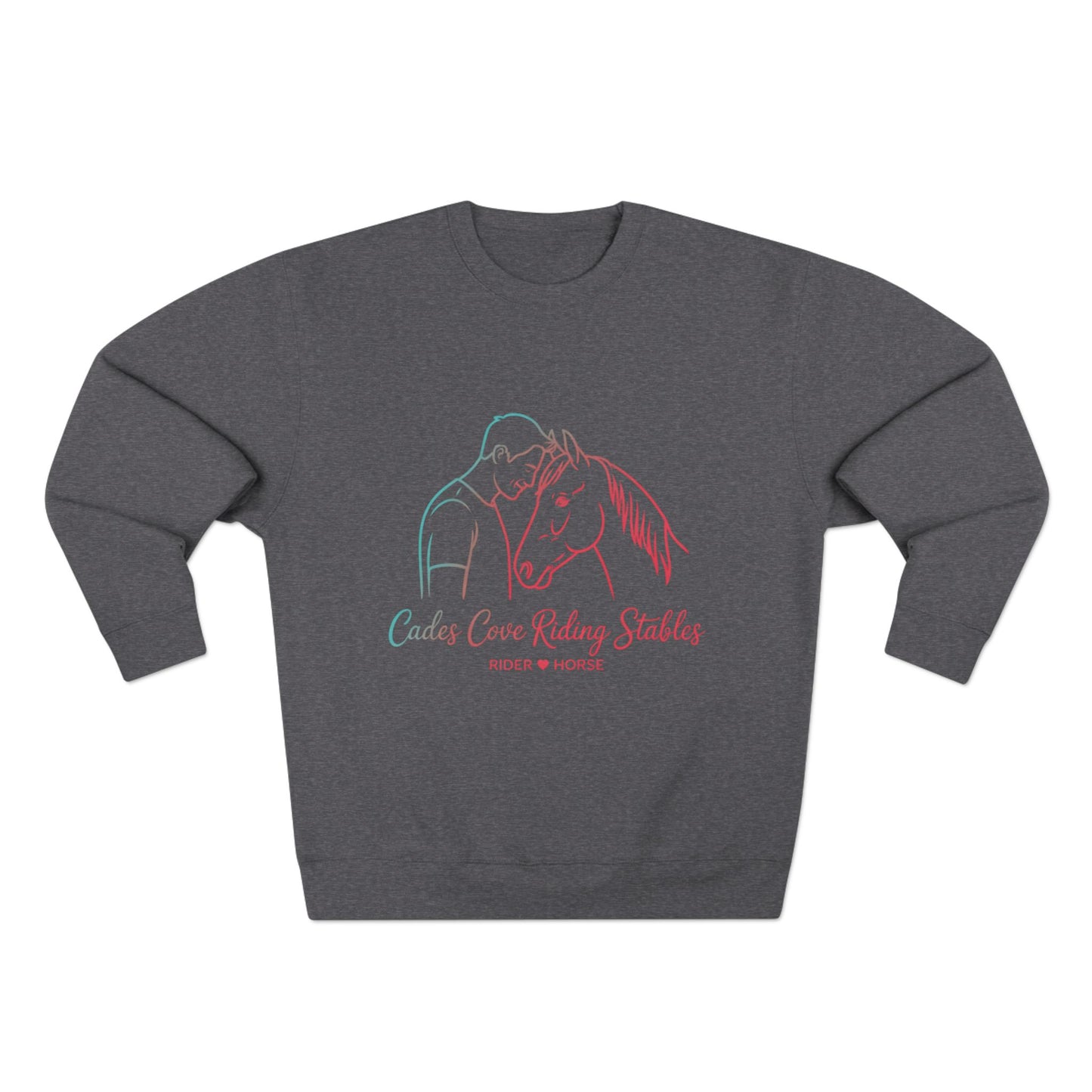 Cades Cove Brotherhood – Rider ♥ Horse (Sunset Edition) Unisex Crewneck Sweatshirt