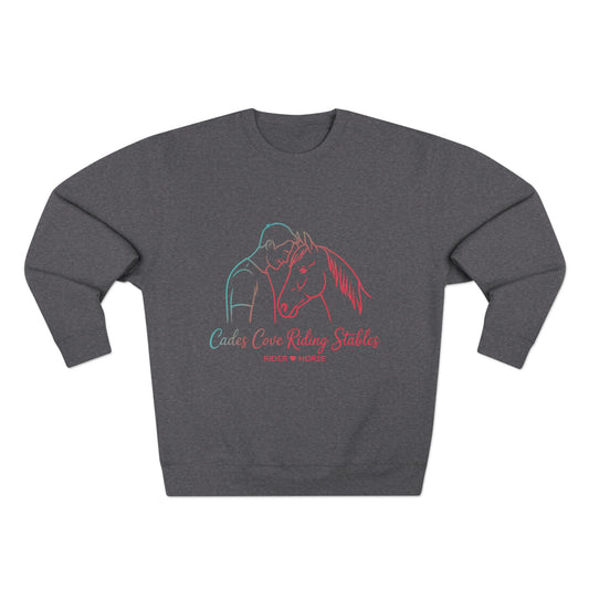 Cades Cove Brotherhood – Rider ♥ Horse (Sunset Edition) Unisex Crewneck Sweatshirt