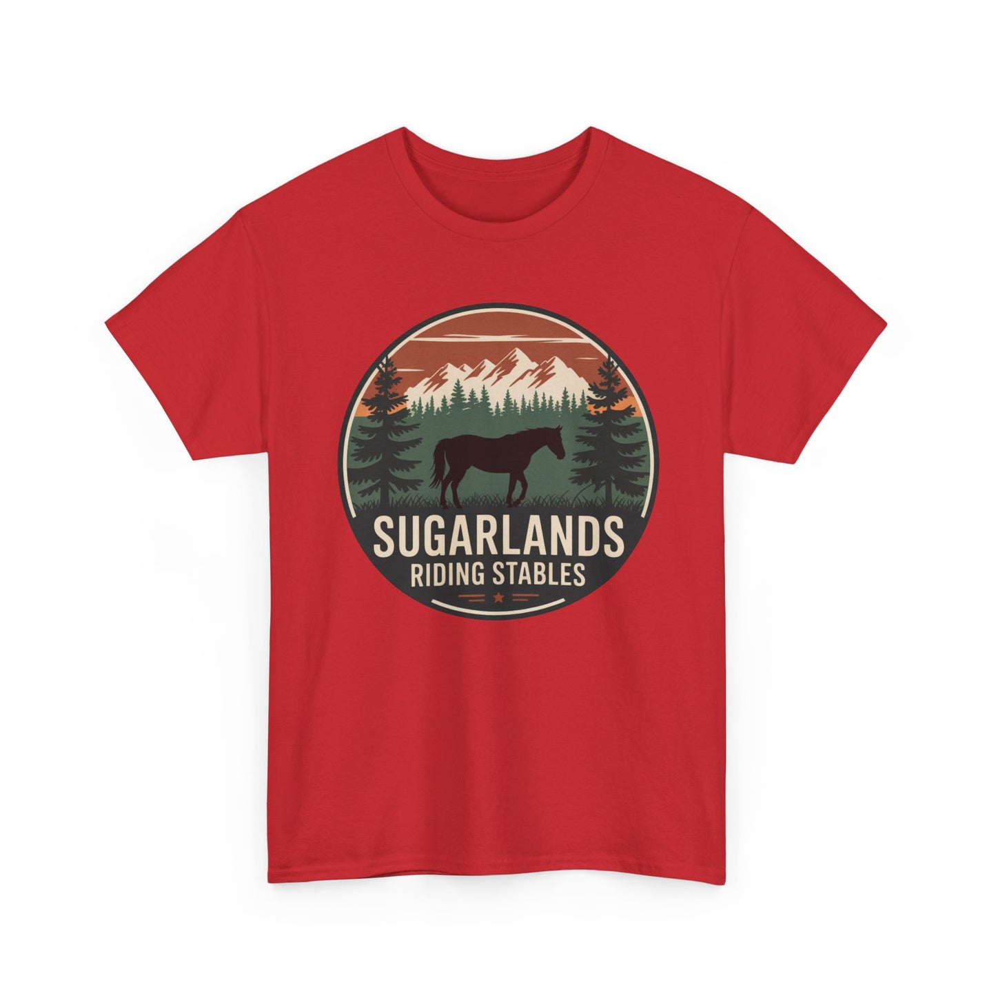 Sugarlands Riding Stables Mountain Horse Shirt – Great Smoky Mountains Trail Riding Tee