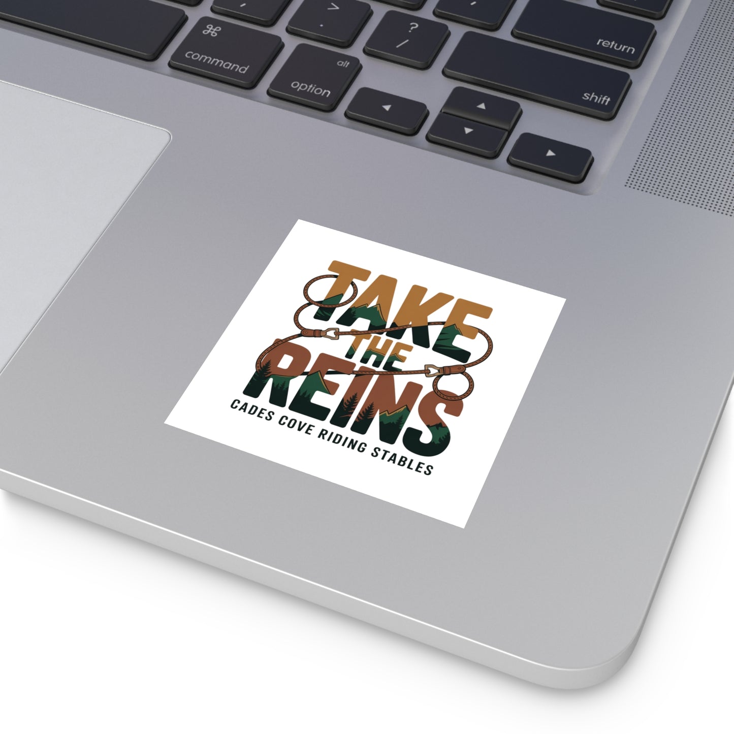 Take the Reins Sticker – Cades Cove Riding Stables Smoky Mountains Western Decal