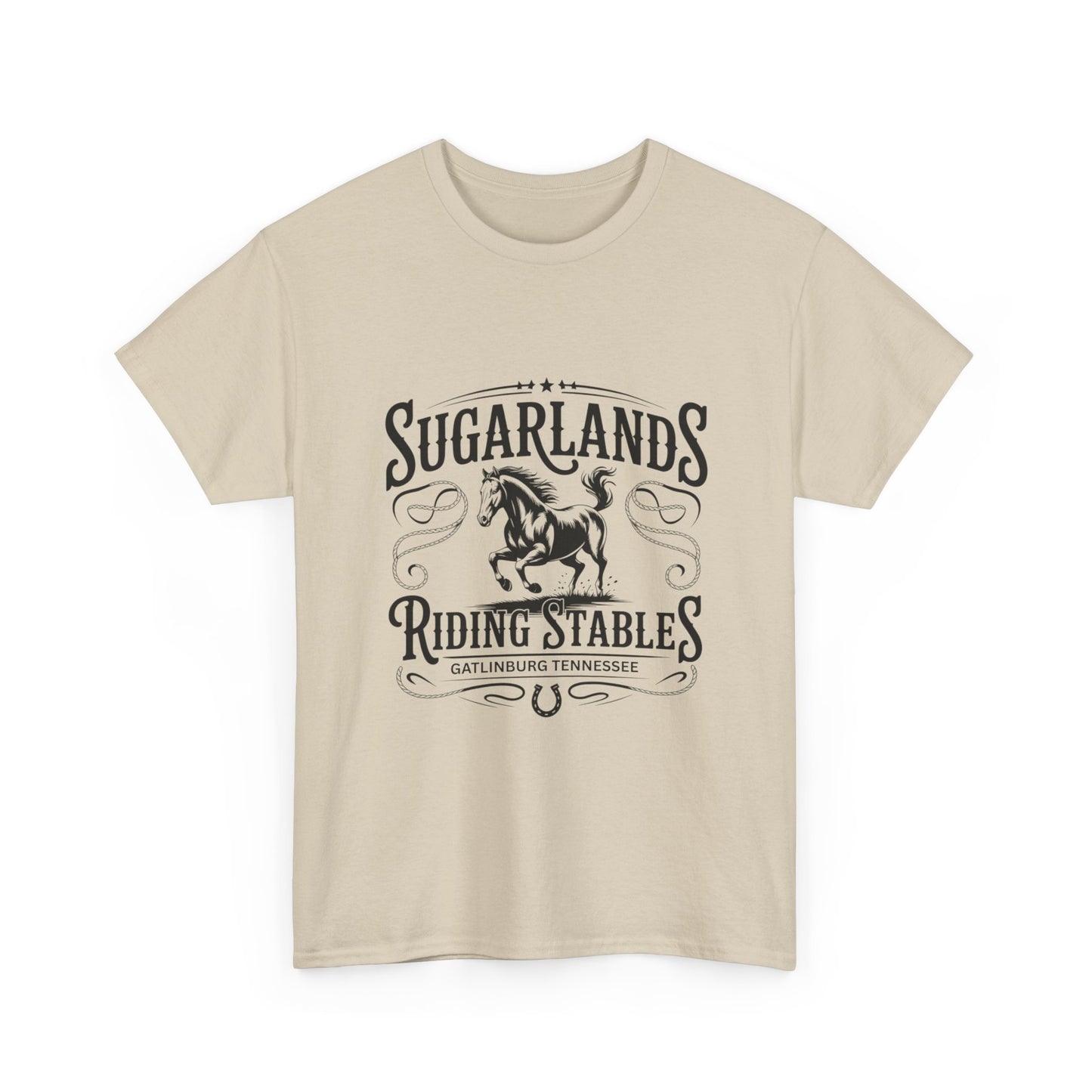 Vintage Sugarlands Riding Stables T-Shirt – Western Horse Design Gatlinburg Tennessee