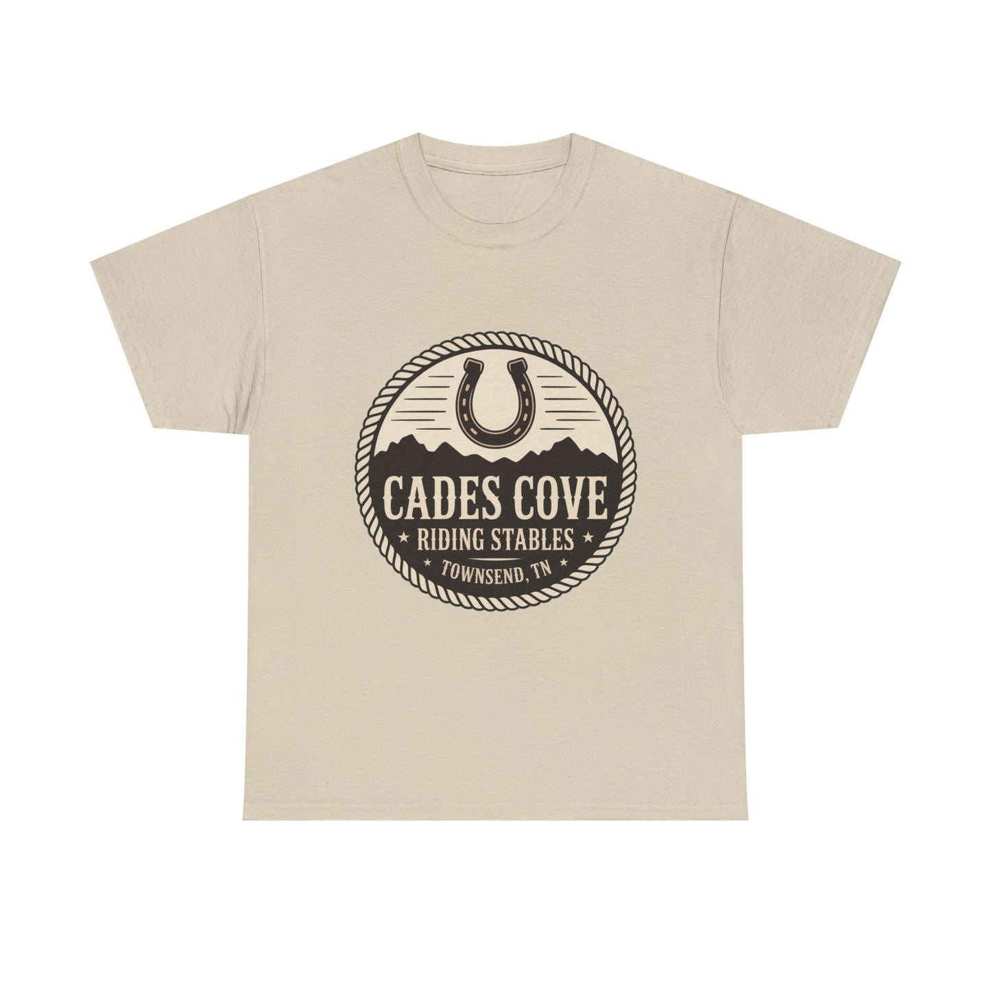 Cades Cove Riding Stables Townsend TN T-Shirt – Smoky Mountains Western Logo Tee