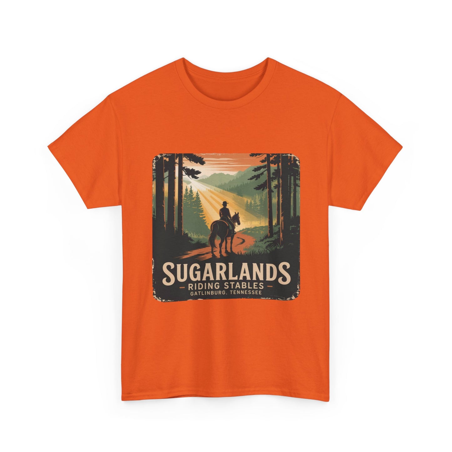 Sugarlands Riding Stables T-Shirt – Gatlinburg Tennessee Scenic Smoky Mountains Trail Tee