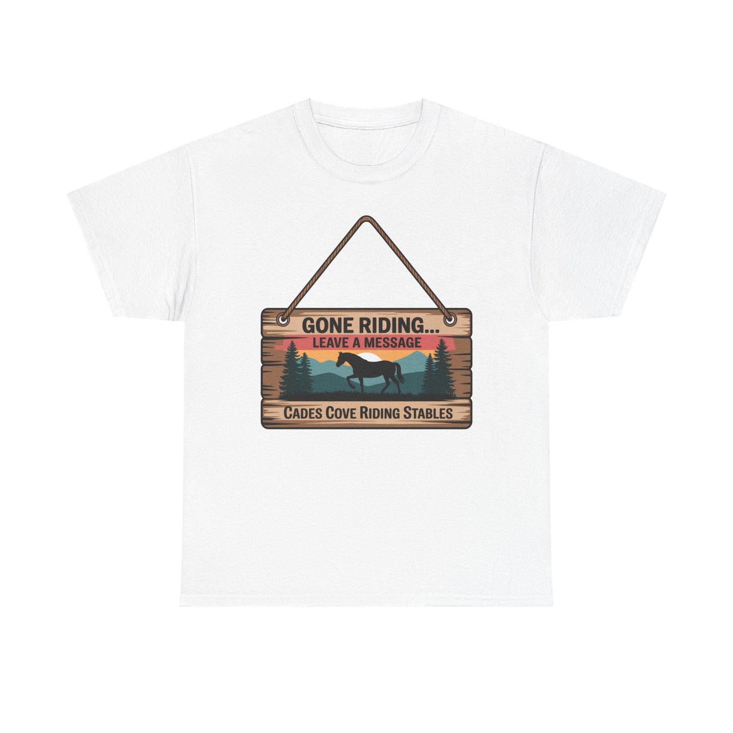 Gone Riding Leave a Message Cades Cove Riding Stables Shirt – Funny Horse Lover Tee