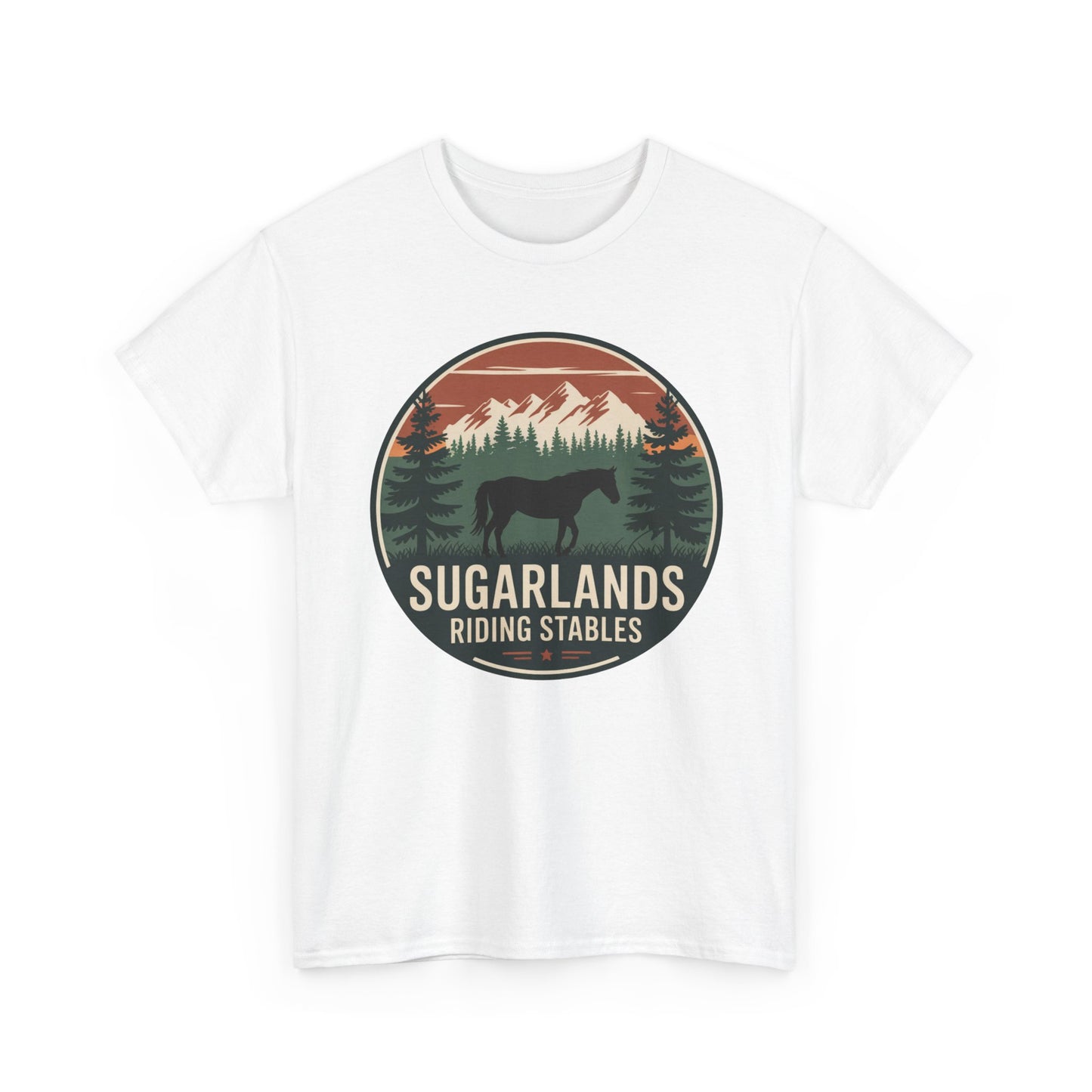 Sugarlands Riding Stables Mountain Horse Shirt – Great Smoky Mountains Trail Riding Tee