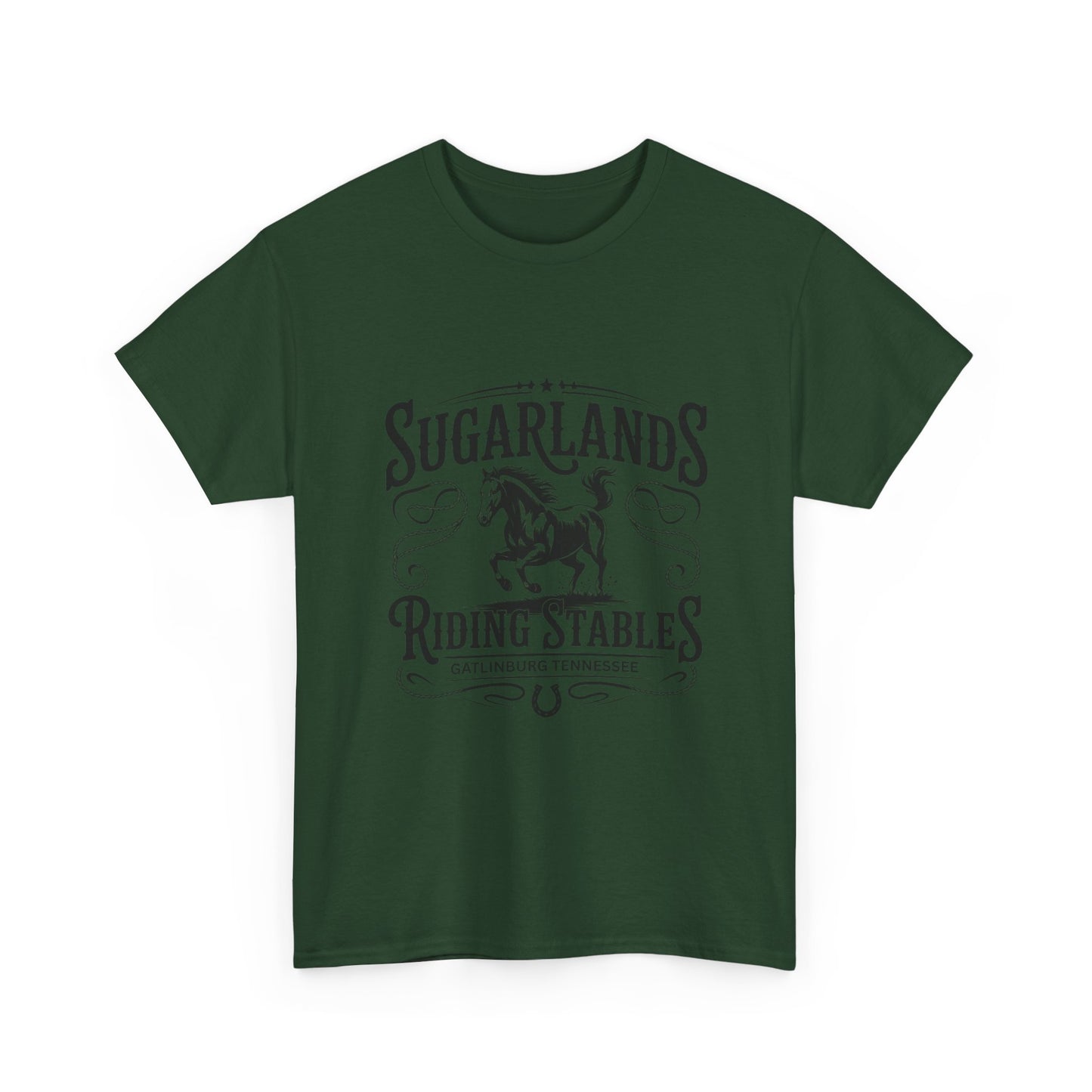 Sugarlands Riding Stables T-Shirt – Western Horse Design Gatlinburg Tennessee