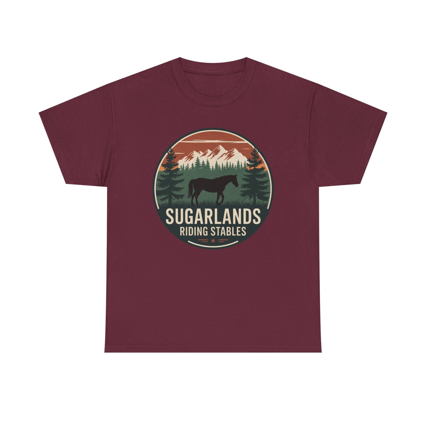 Sugarlands Riding Stables Mountain Horse Shirt – Great Smoky Mountains Trail Riding Tee