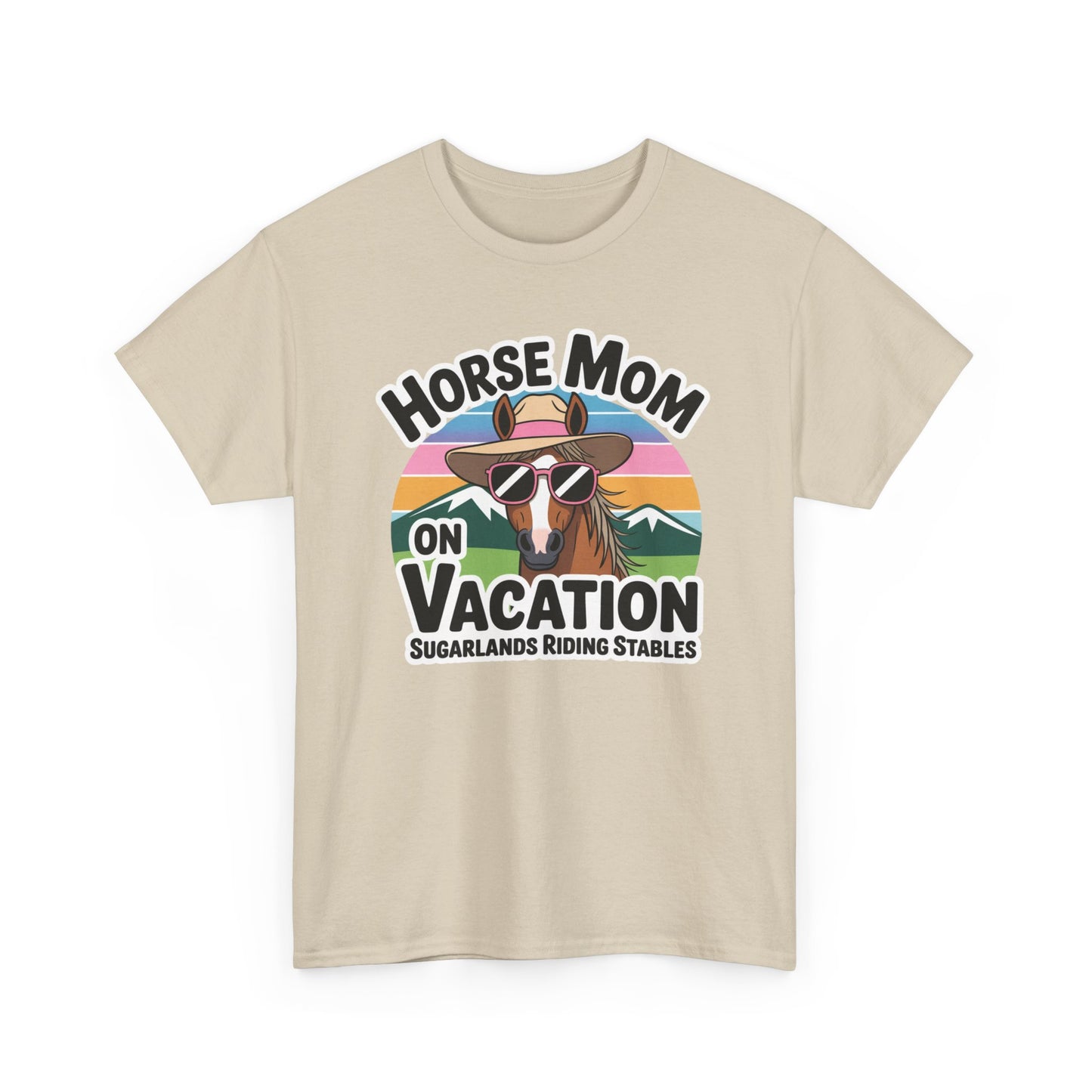Horse Mom on Vacation Tee — Cute Retro Horse Riding Mom Shirt Sugarlands