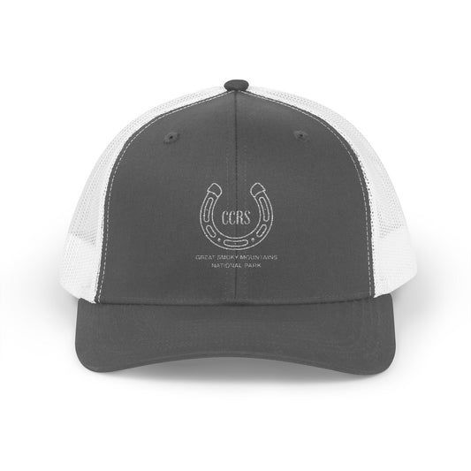 Cades Cove Riding Stables Horseshoe Snapback Trucker Cap