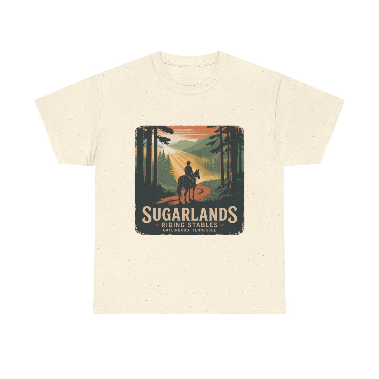 Sugarlands Riding Stables T-Shirt – Gatlinburg Tennessee Scenic Smoky Mountains Trail Tee