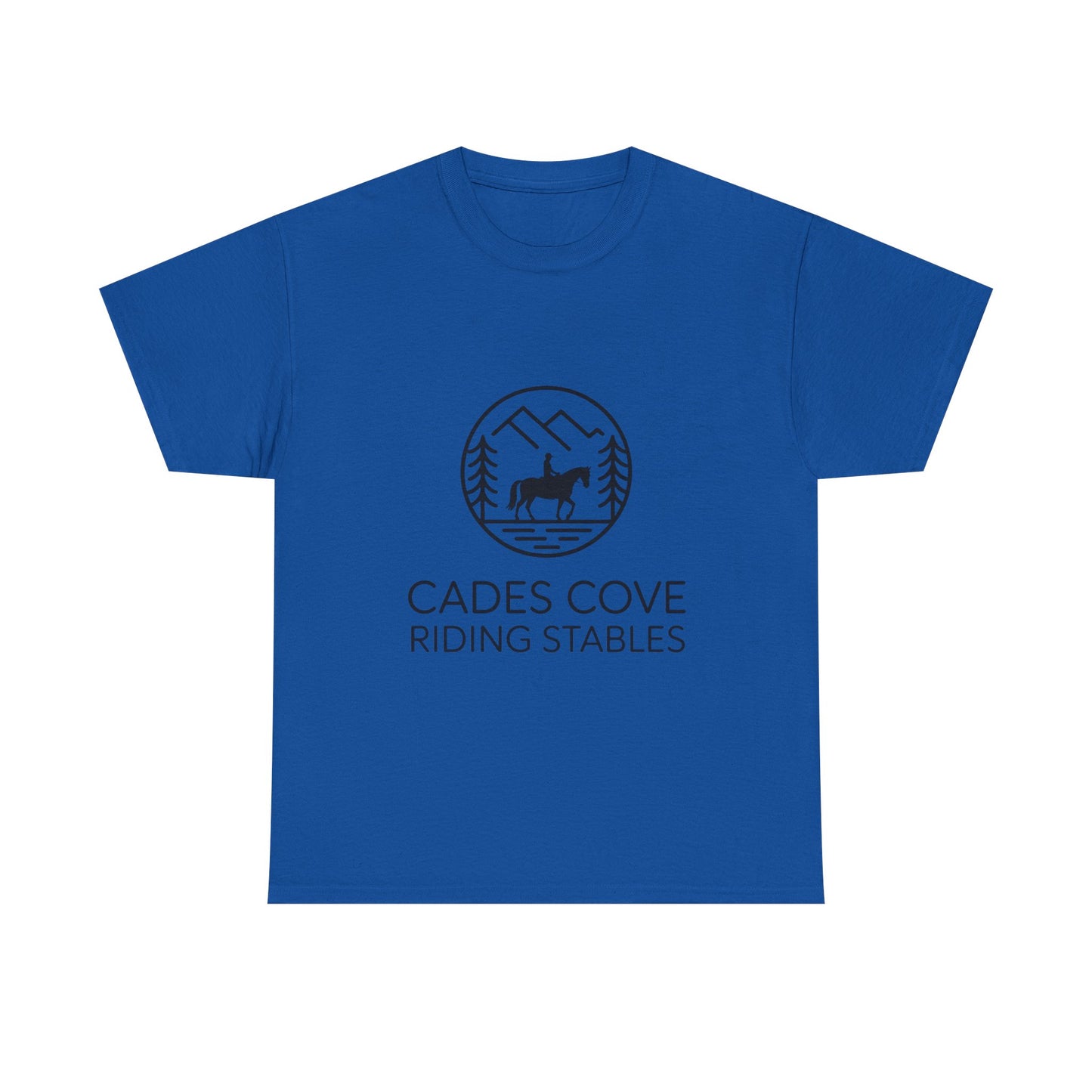 Cades Cove Riding Stables Circle Emblem T-Shirt – Smoky Mountains Western Trail Ride Tee