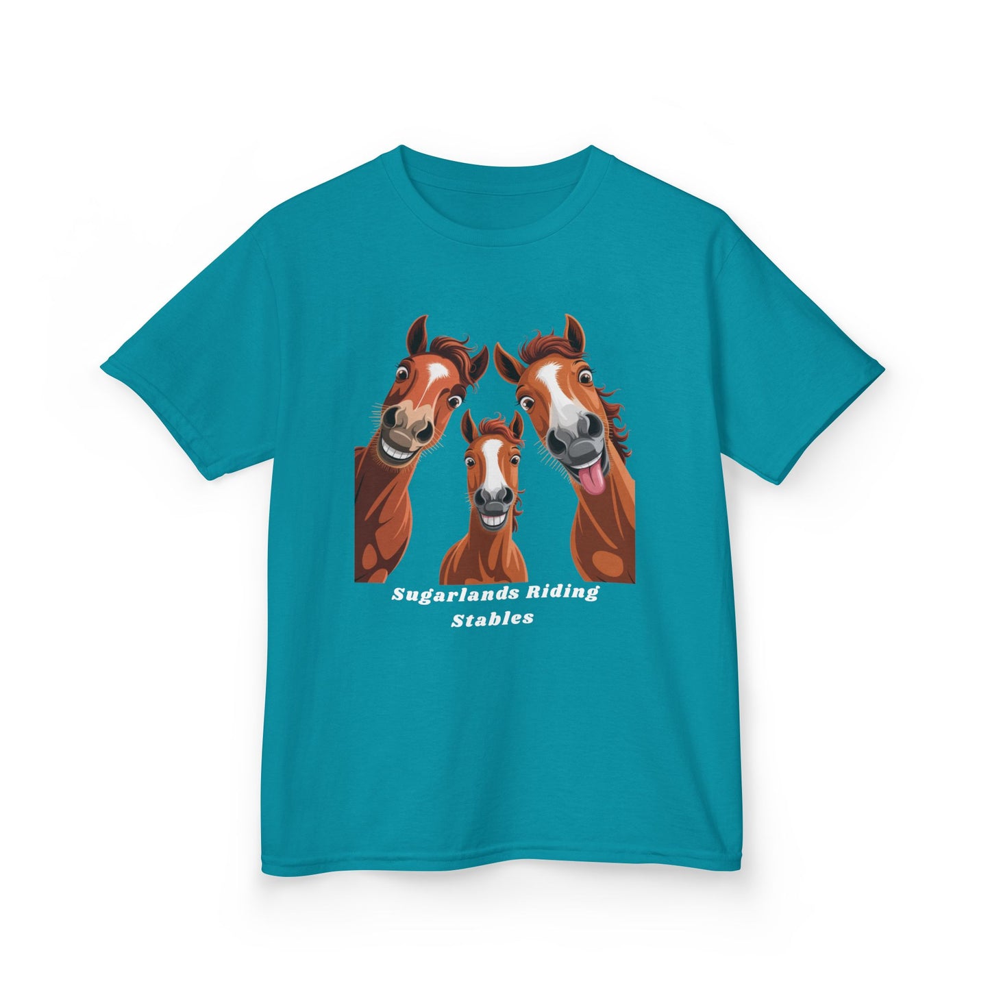 Happy Herd Trio Shirt – Funny Horse Faces Sugarlands Riding Stables Design
