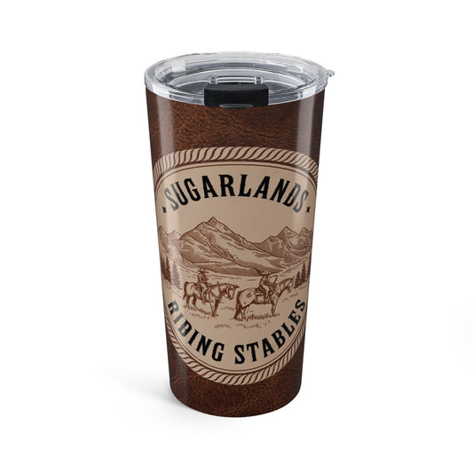 Frontier Riders Emblem – Sugarlands Riding Stables Tumbler Design 20oz