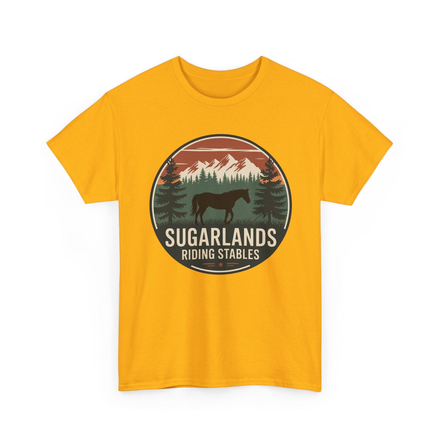 Sugarlands Riding Stables Mountain Horse Shirt – Great Smoky Mountains Trail Riding Tee