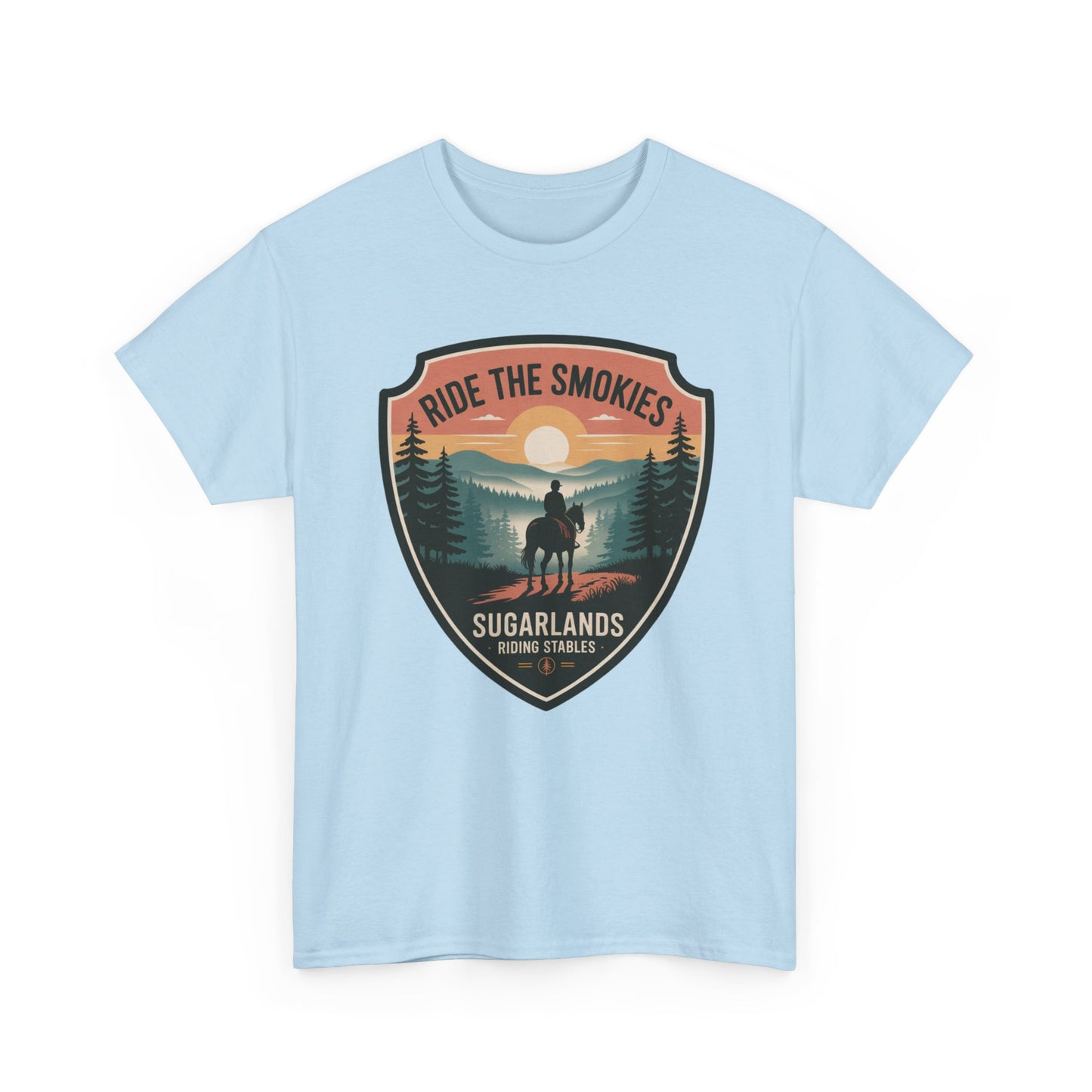 Ride The Smokies Sugarlands Riding Stables Shirt – Great Smoky Mountains Horseback Riding Tee