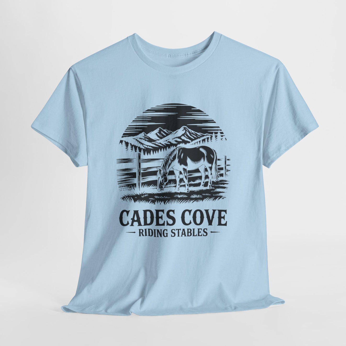 Cades Cove Riding Stables Mountain Horse Shirt – Smoky Mountains Horse Lover Tee