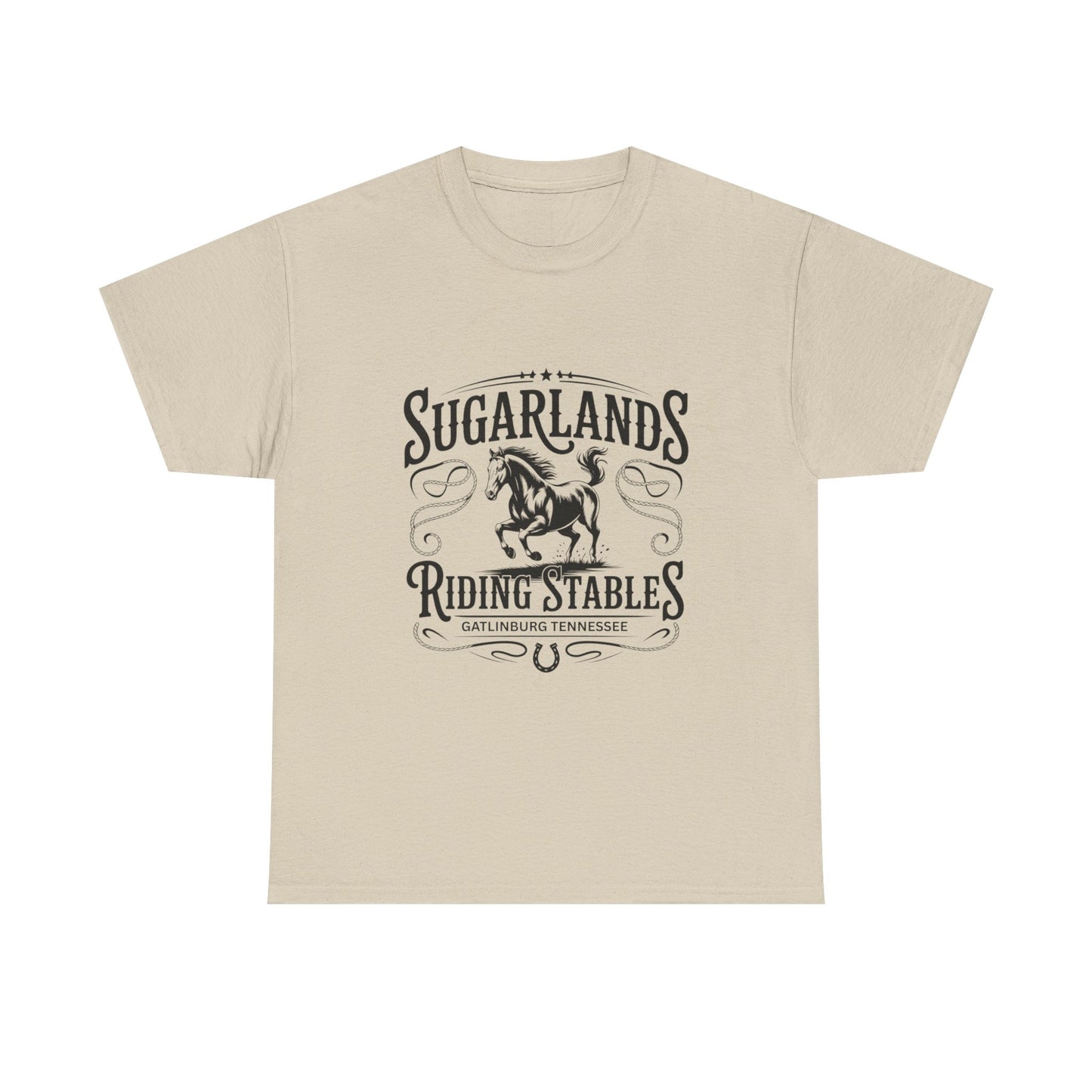 Sugarlands Riding Stables T-Shirt – Western Horse Design Gatlinburg Tennessee