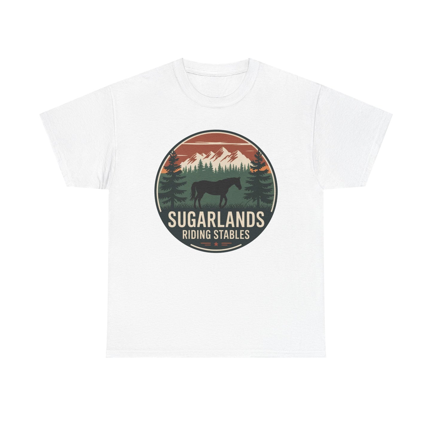 Sugarlands Riding Stables Mountain Horse Shirt – Great Smoky Mountains Trail Riding Tee
