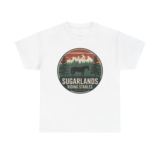 Sugarlands Riding Stables Mountain Horse Shirt – Great Smoky Mountains Trail Riding Tee