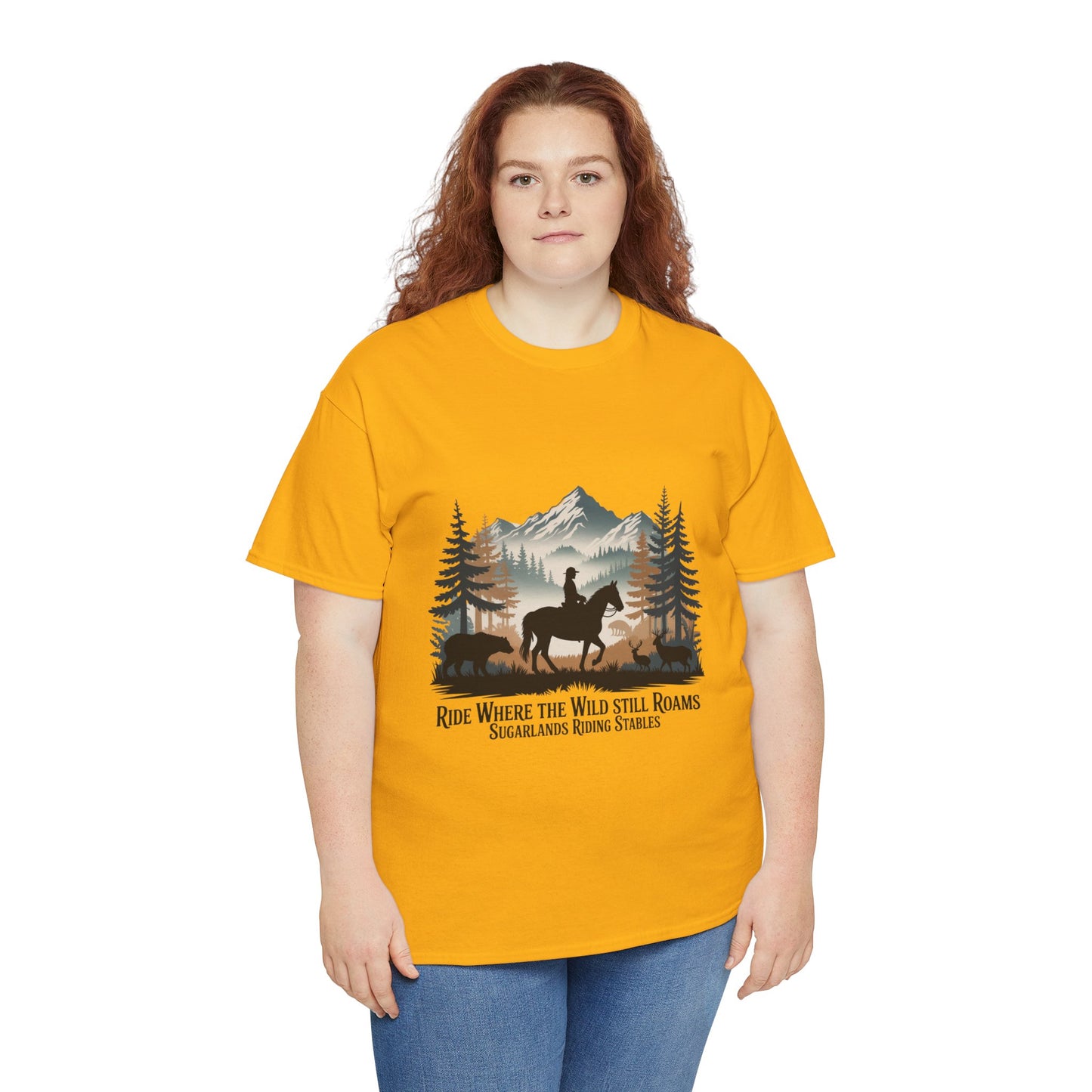 Ride Where the Wild Still Roams T-Shirt – Sugarlands Riding Stables Gatlinburg Tennessee Wildlife Tee