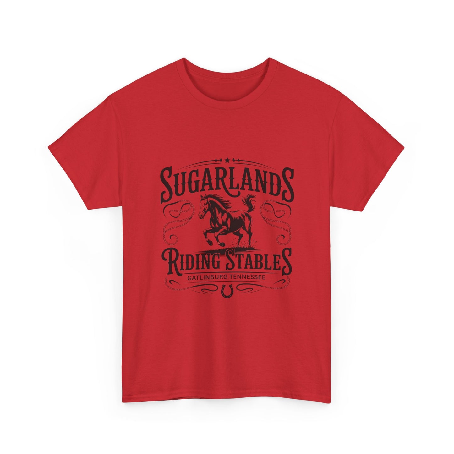 Sugarlands Riding Stables T-Shirt – Western Horse Design Gatlinburg Tennessee