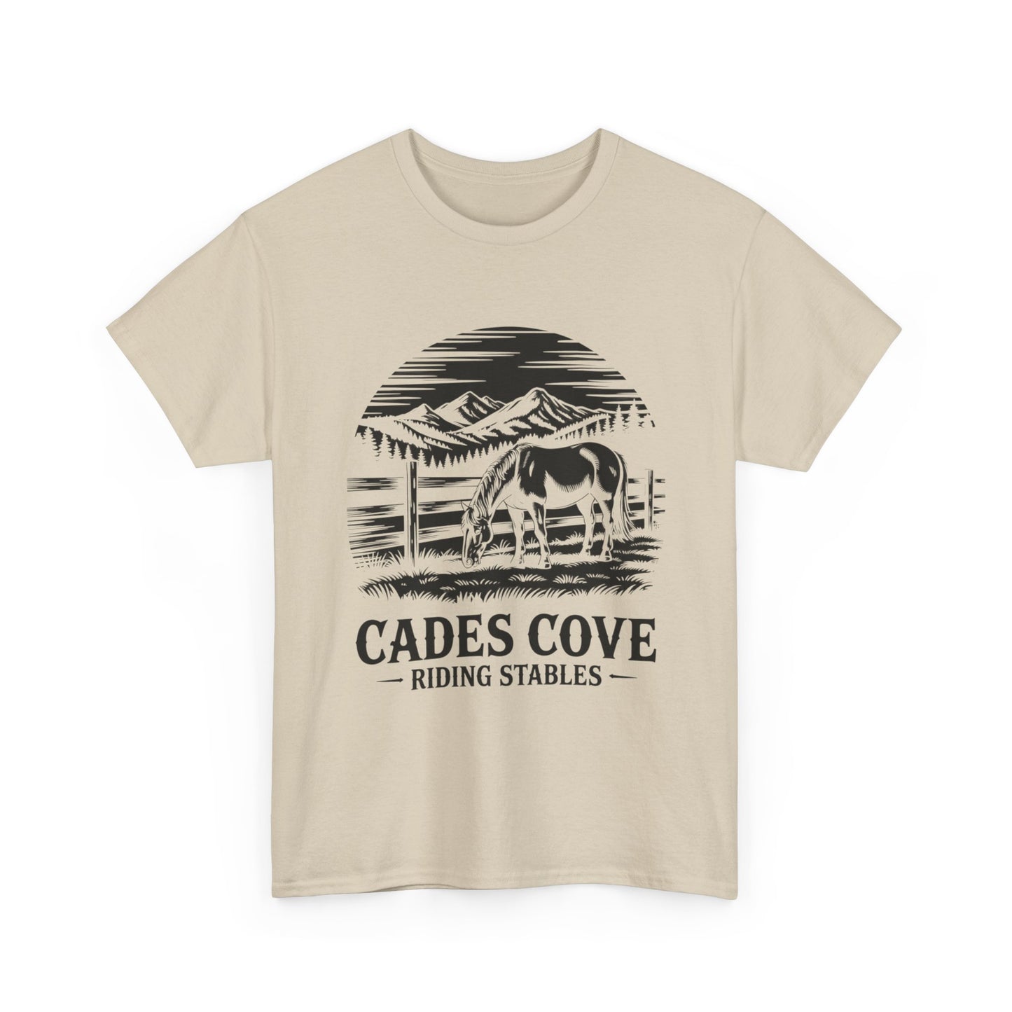 Cades Cove Riding Stables Mountain Horse Shirt – Smoky Mountains Horse Lover Tee