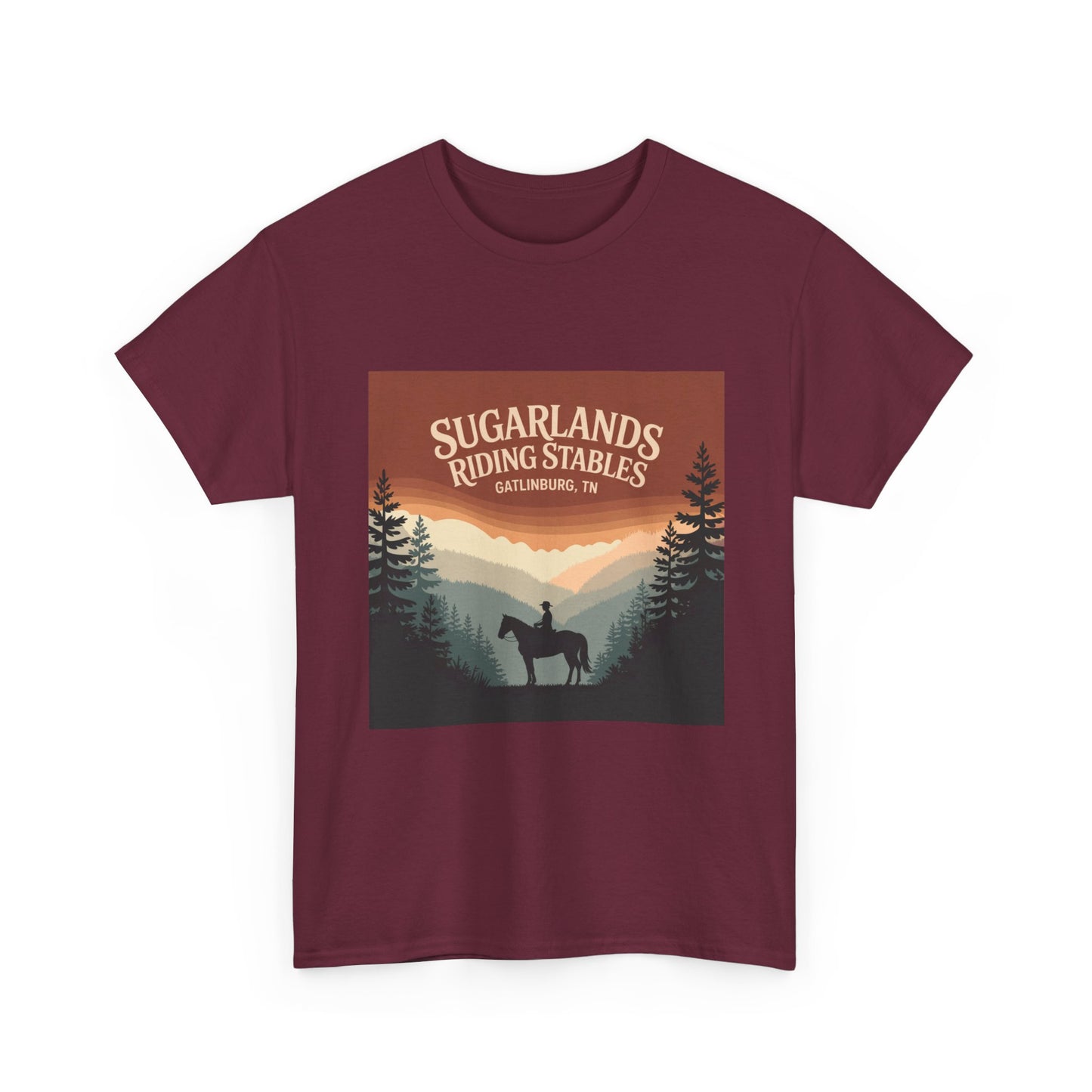 Sugarlands Riding Stables T-Shirt – Gatlinburg Tennessee Smoky Mountains Horseback Tee