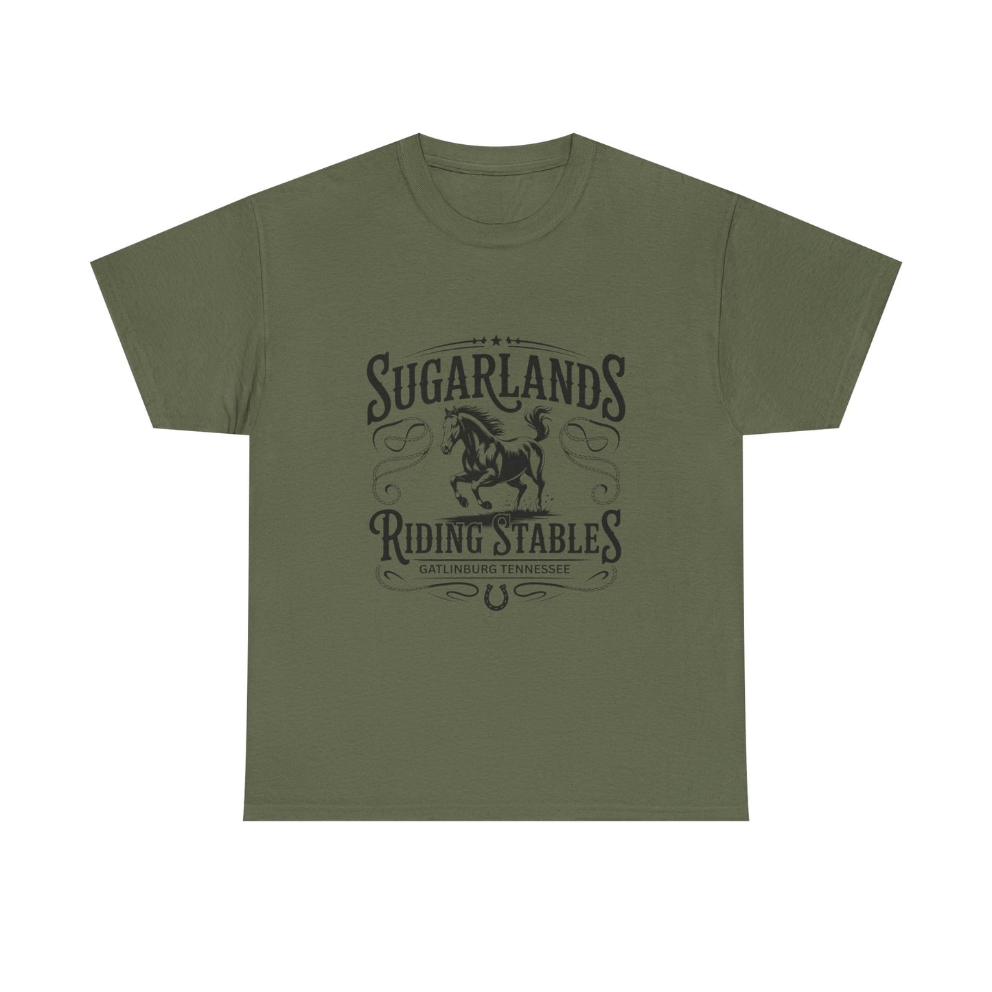 Sugarlands Riding Stables T-Shirt – Western Horse Design Gatlinburg Tennessee