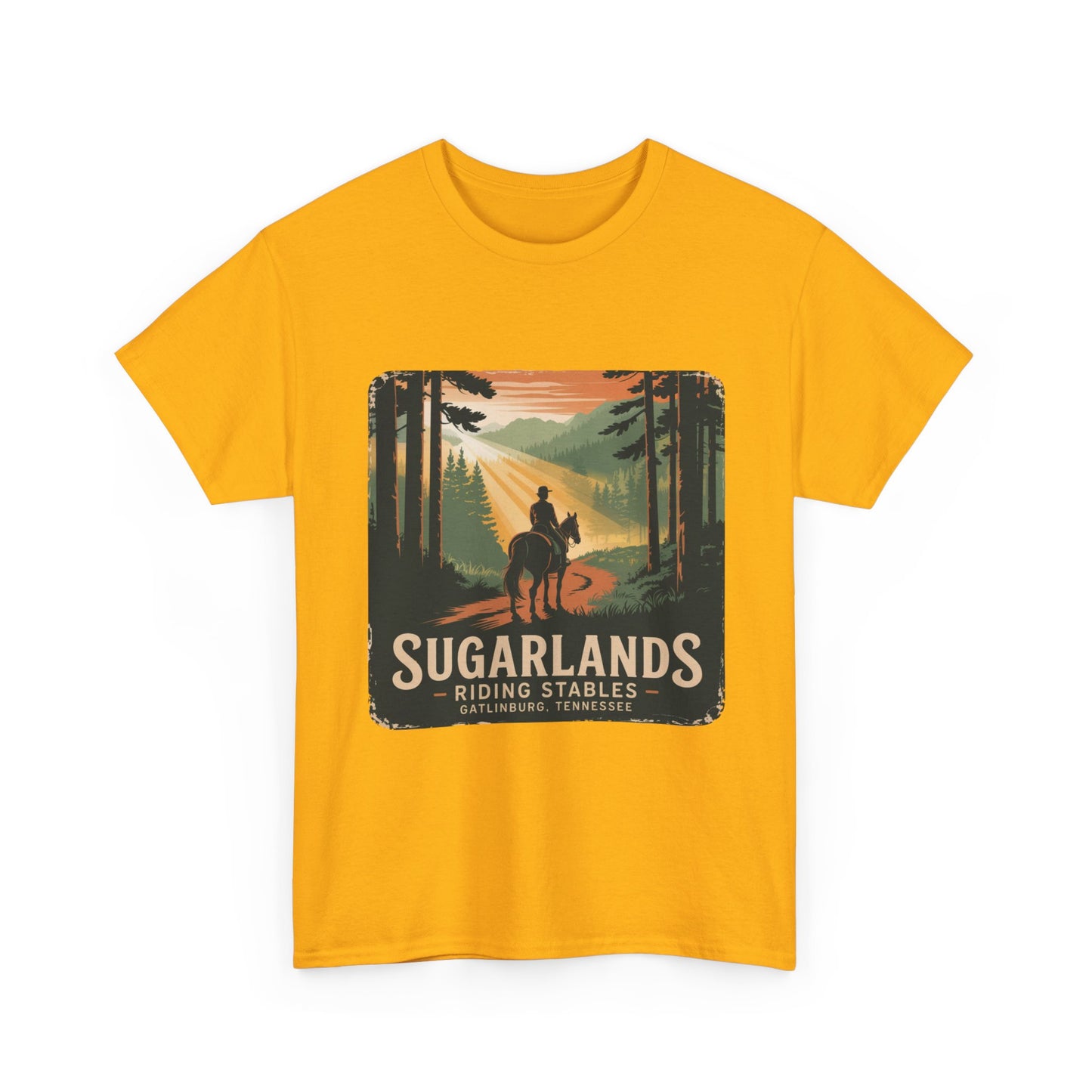 Sugarlands Riding Stables T-Shirt – Gatlinburg Tennessee Scenic Smoky Mountains Trail Tee