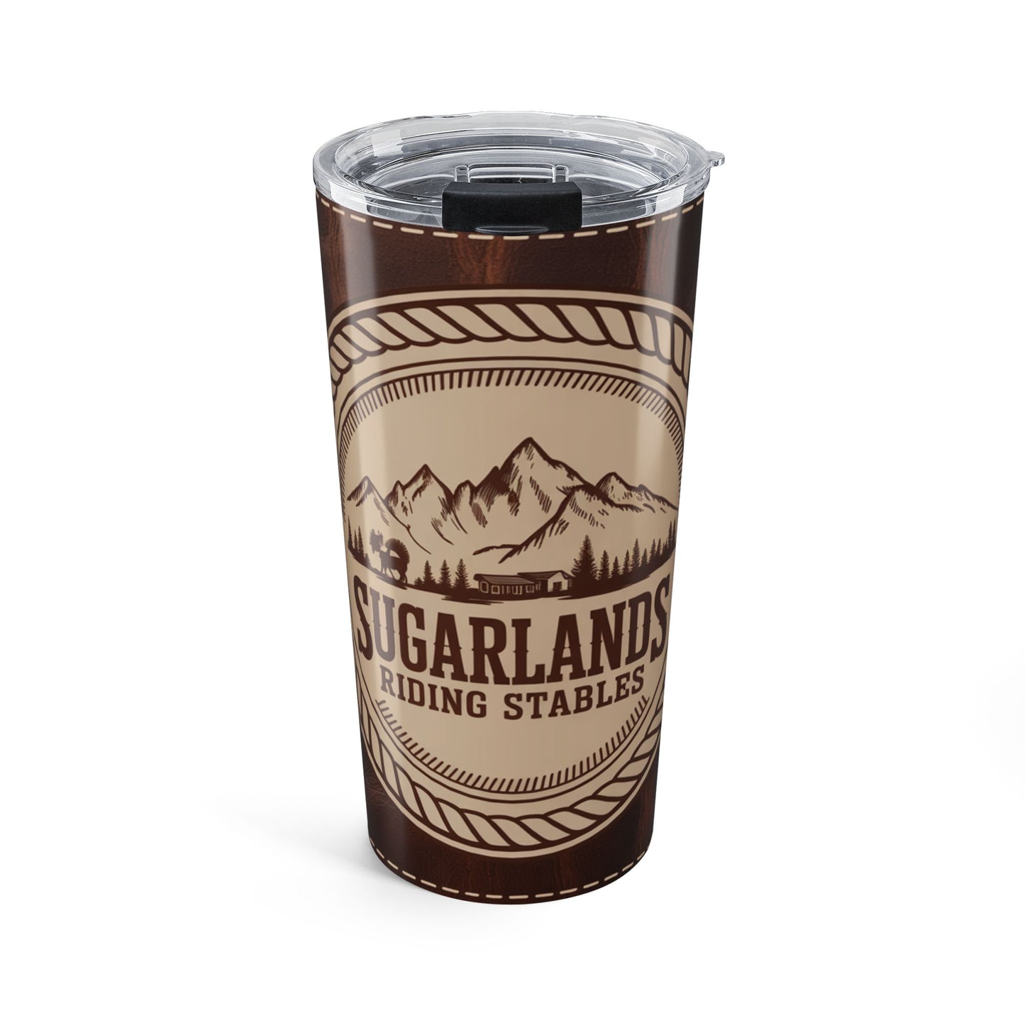 Cabin Trail Emblem – Sugarlands Riding Stables Tumbler Design 20oz