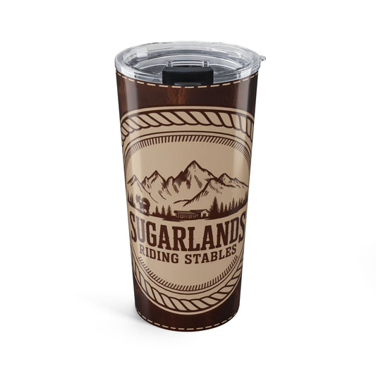 Cabin Trail Emblem – Sugarlands Riding Stables Tumbler Design 20oz