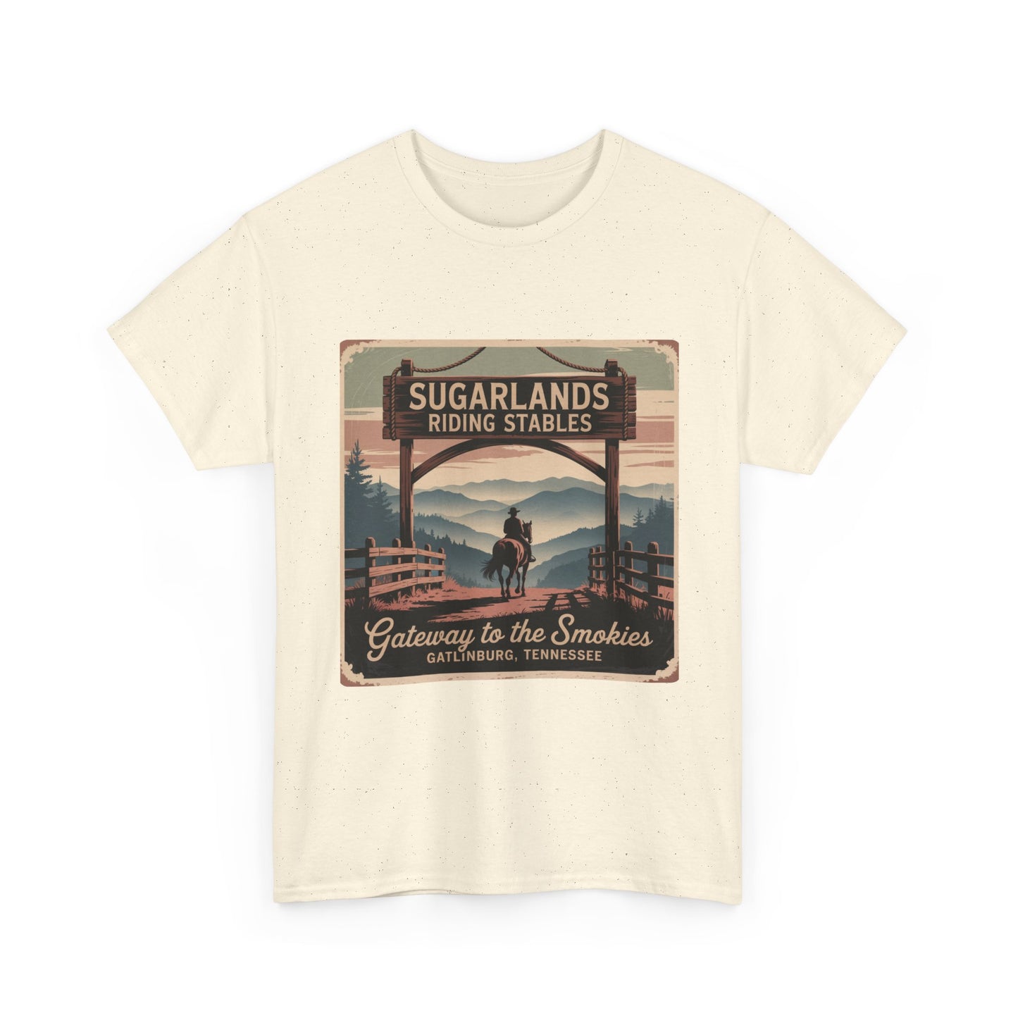 Sugarlands Riding Stables T-Shirt – Gateway to the Smokies Gatlinburg Tennessee Horseback Tee
