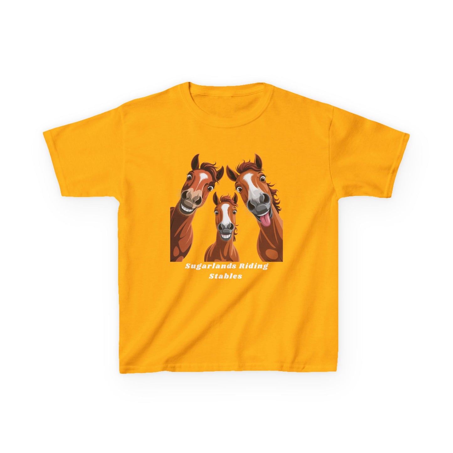 Happy Herd Trio Shirt – Funny Horse Faces Sugarlands Riding Stables Design