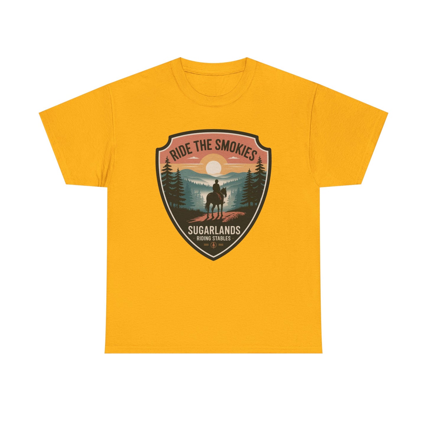 Ride The Smokies Sugarlands Riding Stables Shirt – Great Smoky Mountains Horseback Riding Tee
