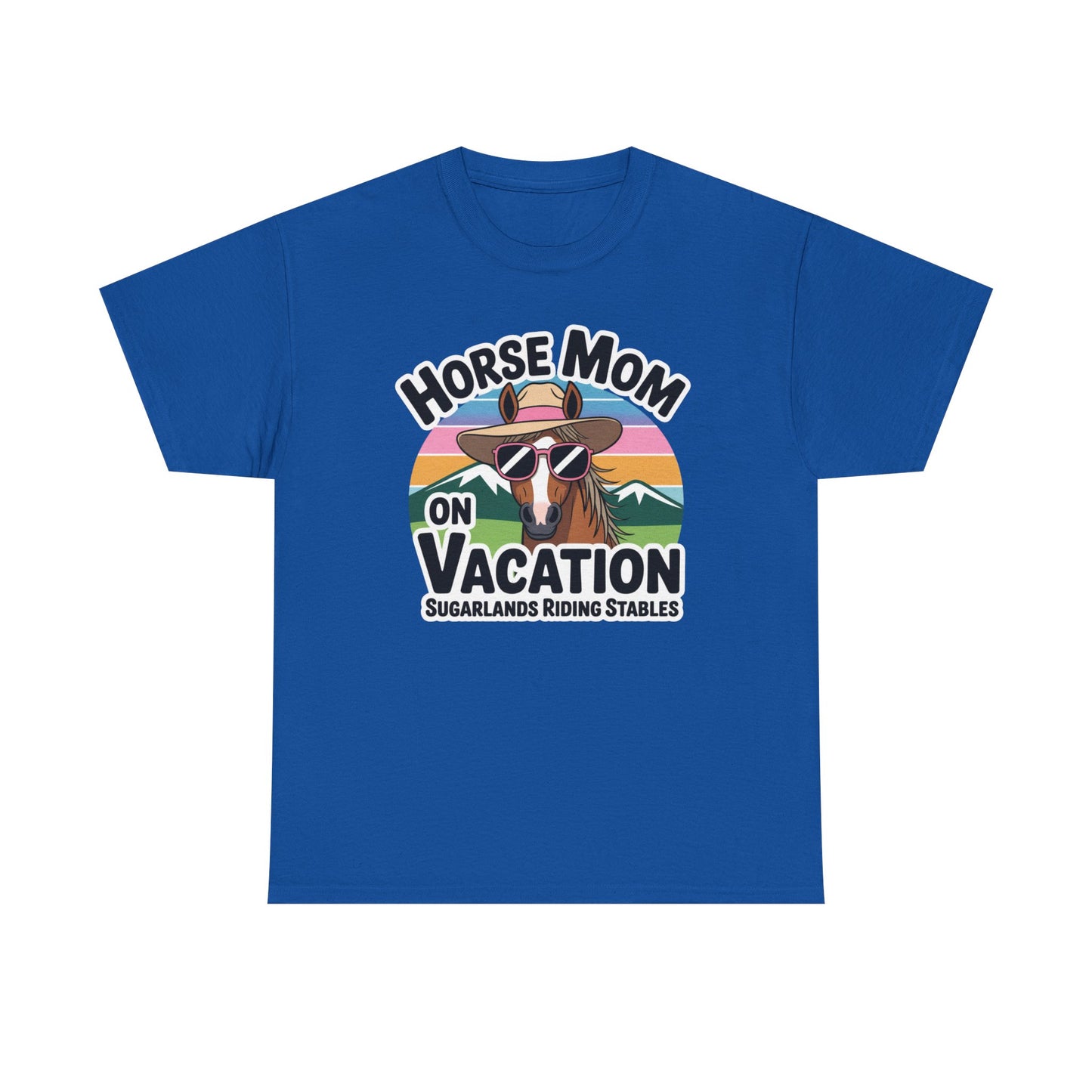 Horse Mom on Vacation Tee — Cute Retro Horse Riding Mom Shirt Sugarlands