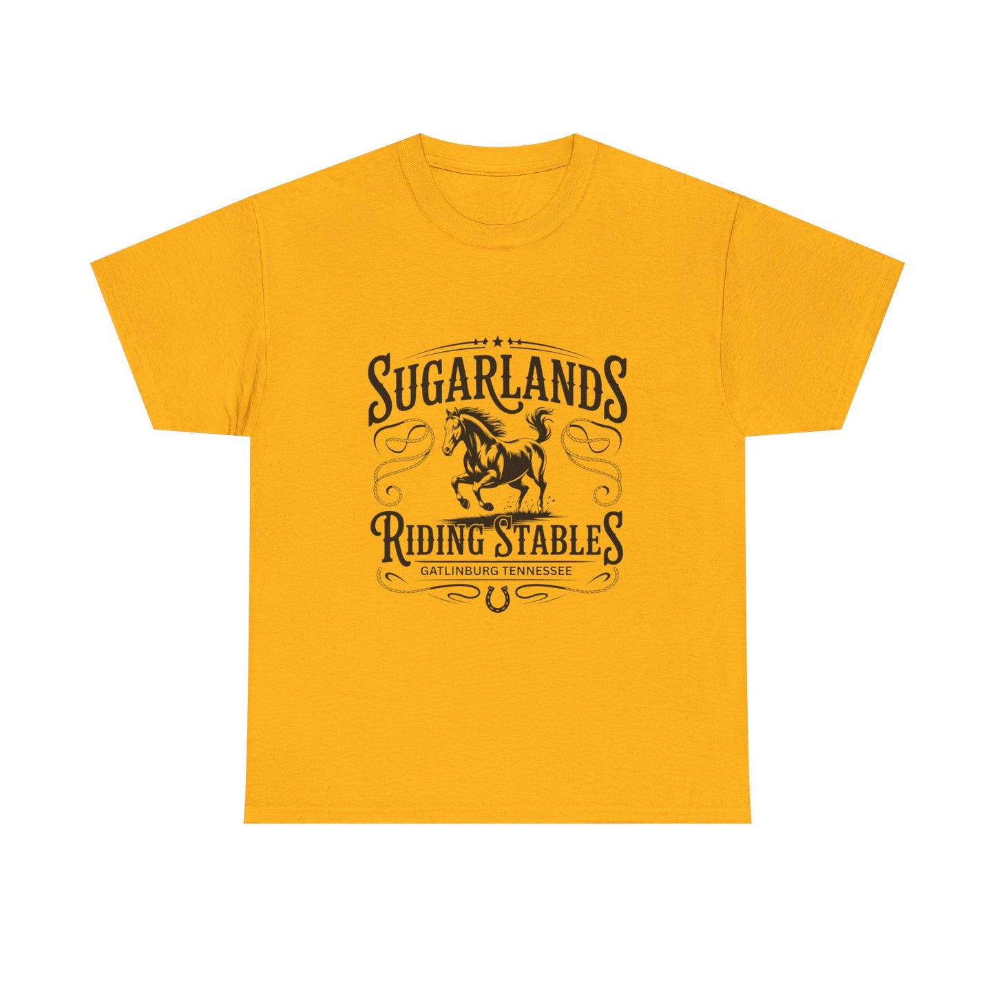 Sugarlands Riding Stables T-Shirt – Western Horse Design Gatlinburg Tennessee