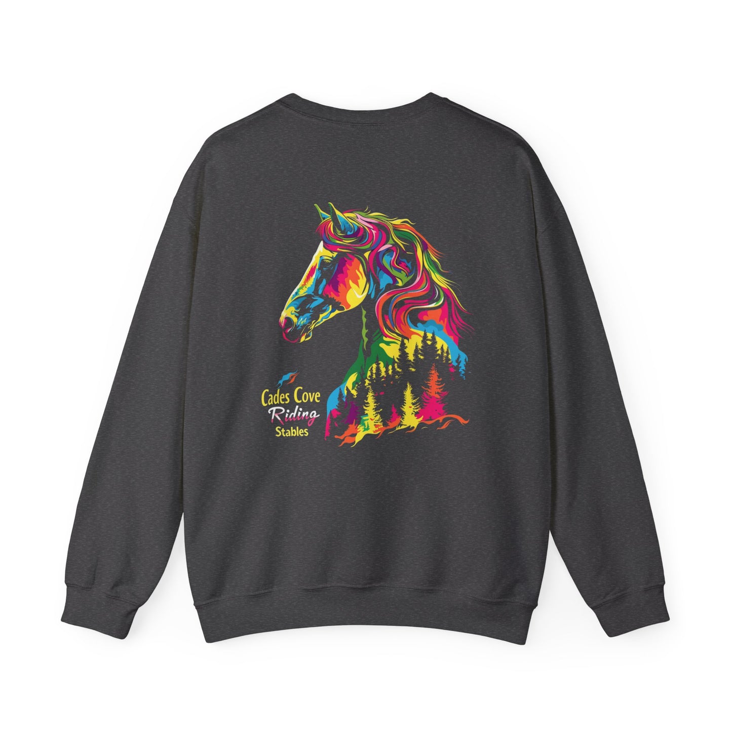 Cades Cove Riding Stables Horsehead Unisex Heavy Blend™ Crewneck Sweatshirt