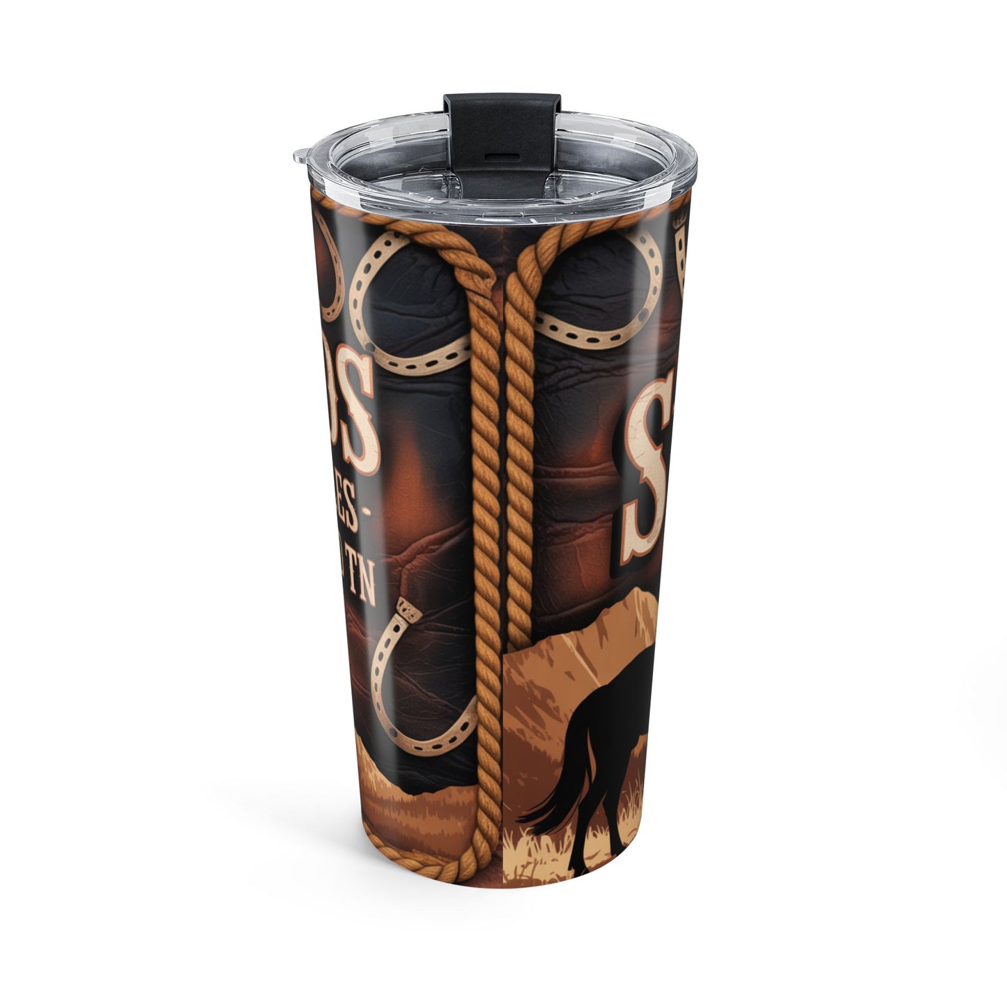 Mountain Range Emblem – Sugarlands Riding Stables Tumbler Design 20oz