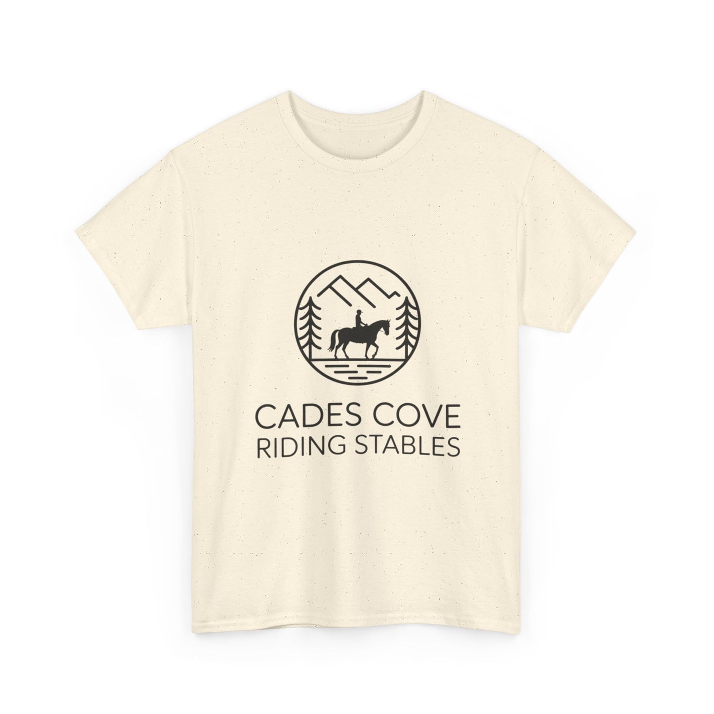 Cades Cove Riding Stables Circle Emblem T-Shirt – Smoky Mountains Western Trail Ride Tee