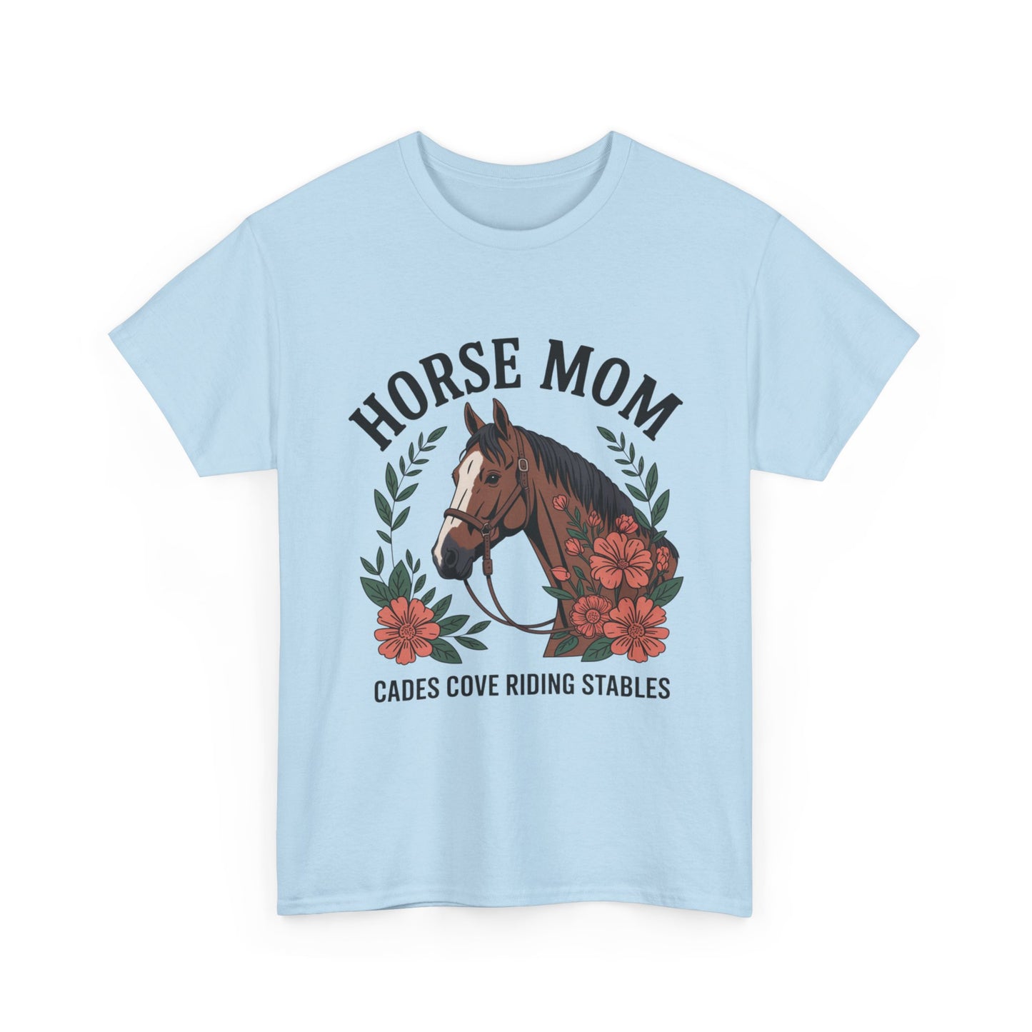 Horse Mom Cades Cove Riding Stables Shirt – Floral Horse Lover Smoky Mountains Tee