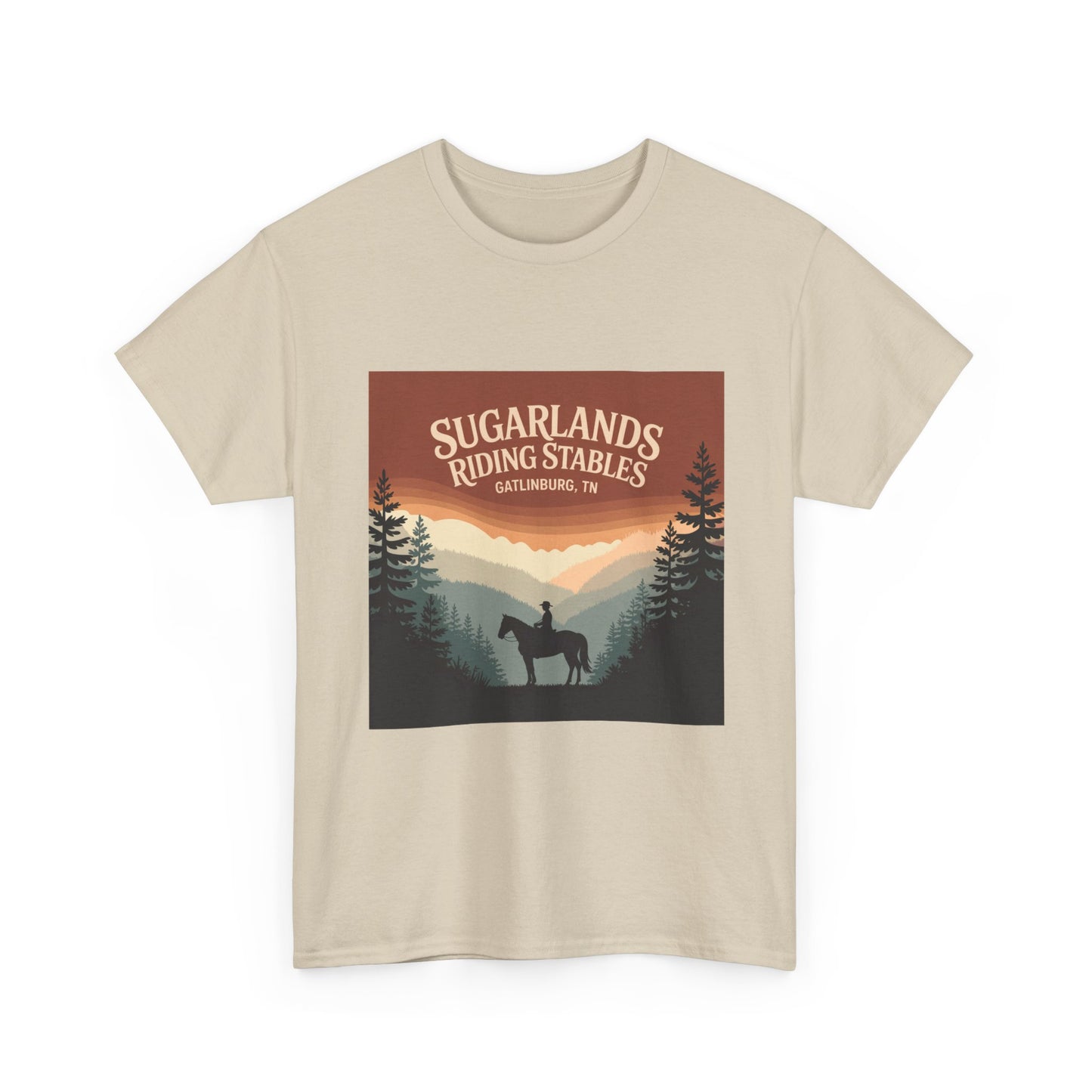 Sugarlands Riding Stables T-Shirt – Gatlinburg Tennessee Smoky Mountains Horseback Tee