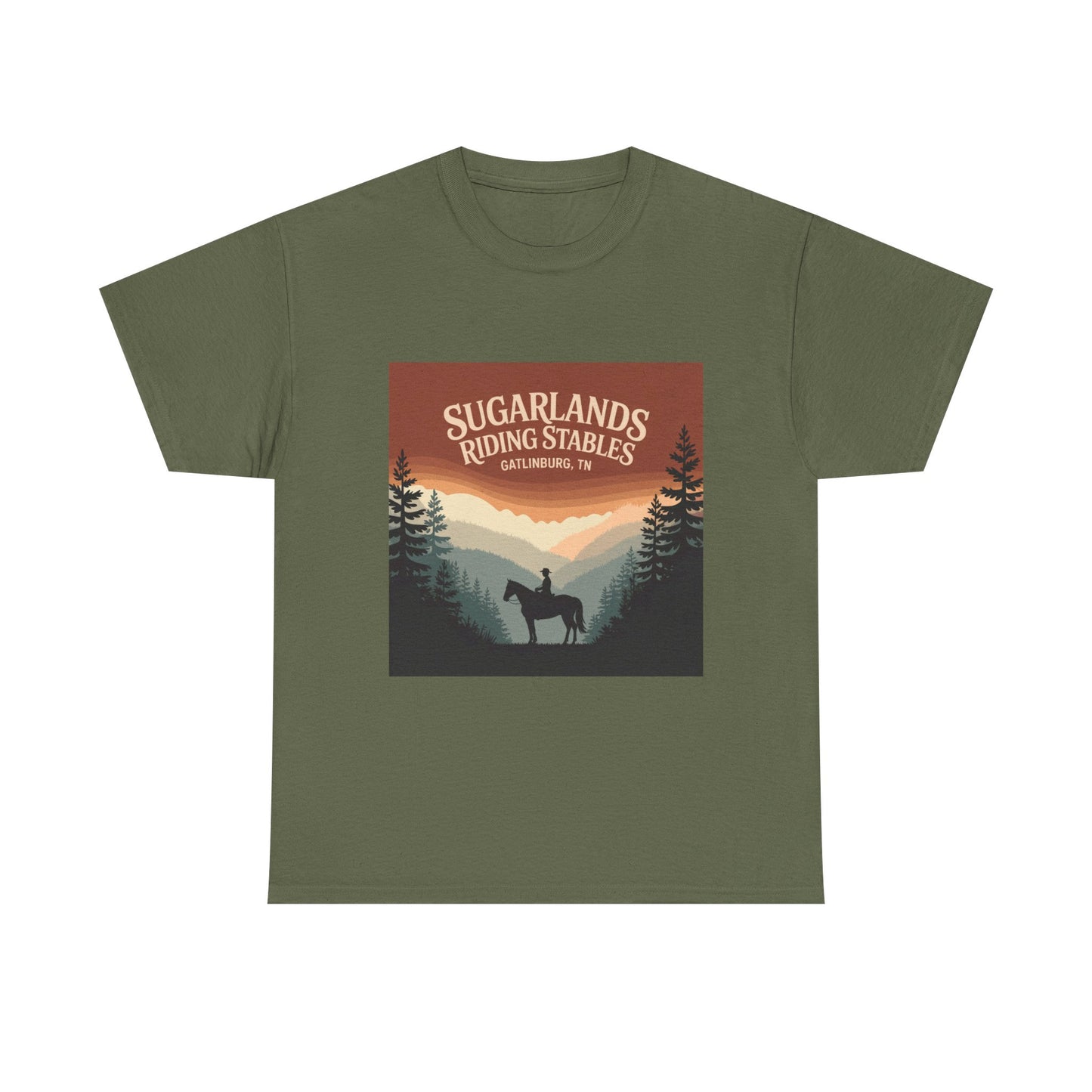 Sugarlands Riding Stables T-Shirt – Gatlinburg Tennessee Smoky Mountains Horseback Tee
