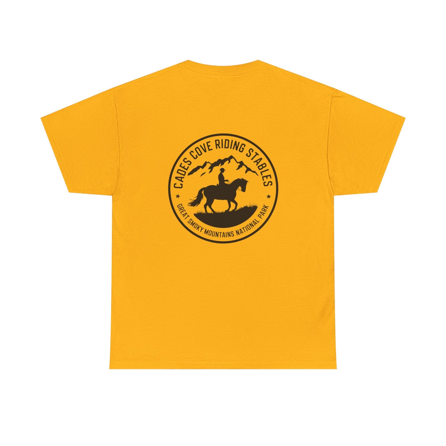 Cades Cove Rider in the Mountains