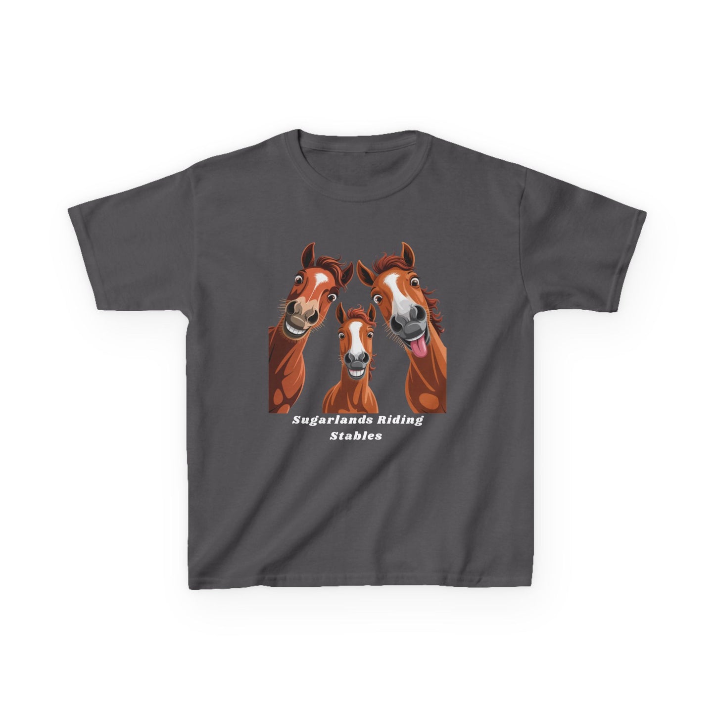 Happy Herd Trio Shirt – Funny Horse Faces Sugarlands Riding Stables Design