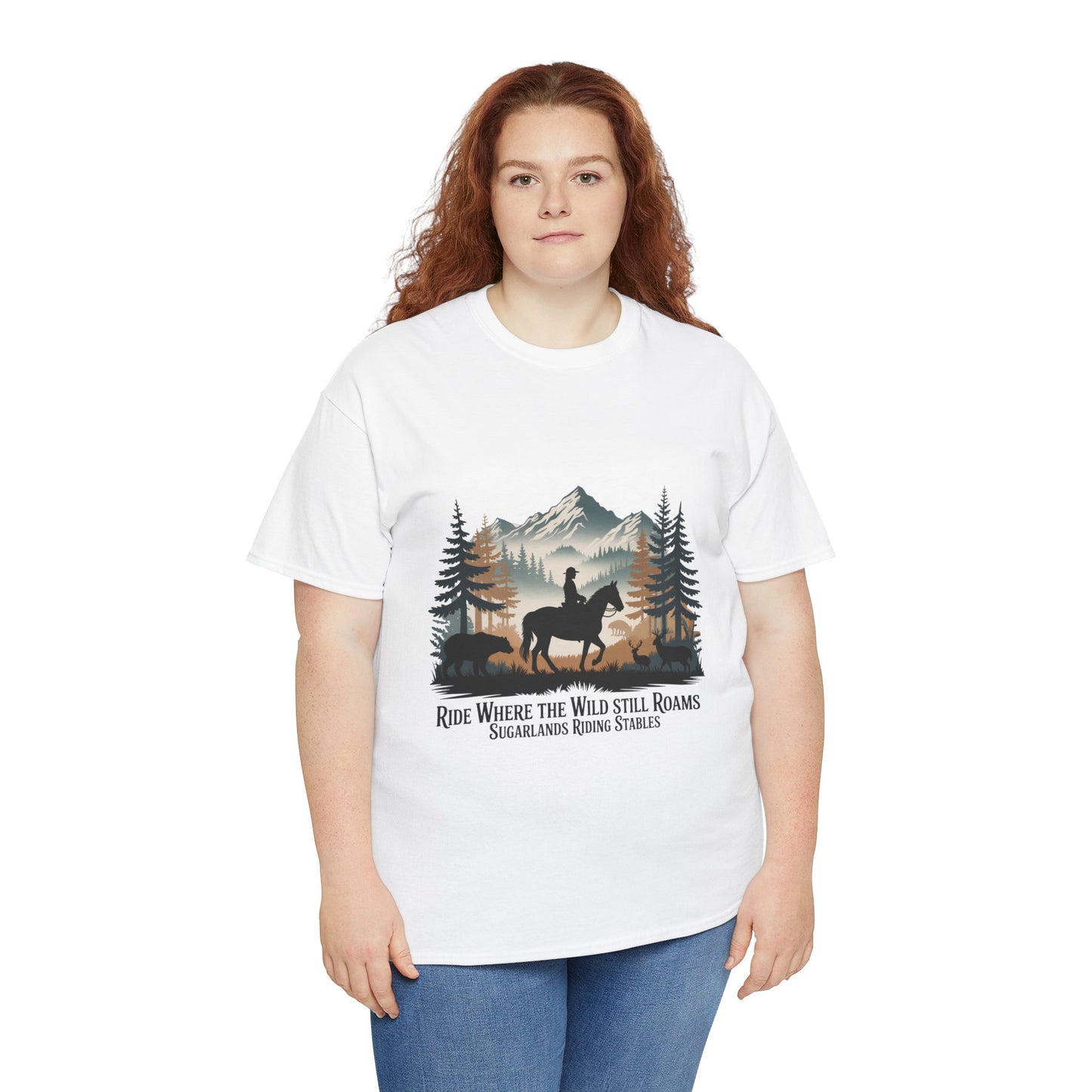 Ride Where the Wild Still Roams T-Shirt – Sugarlands Riding Stables Gatlinburg Tennessee Wildlife Tee