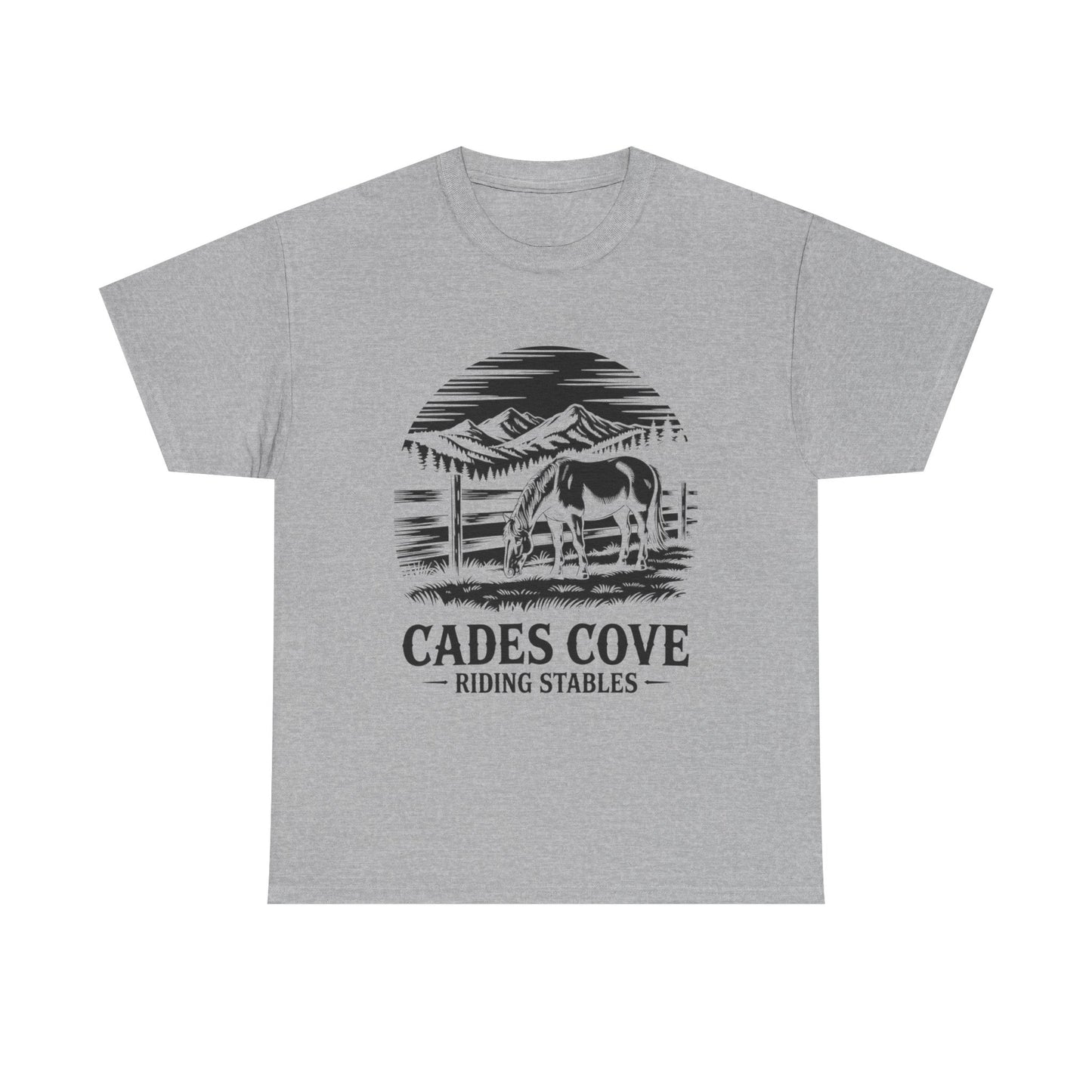 Cades Cove Riding Stables Mountain Horse Shirt – Smoky Mountains Horse Lover Tee