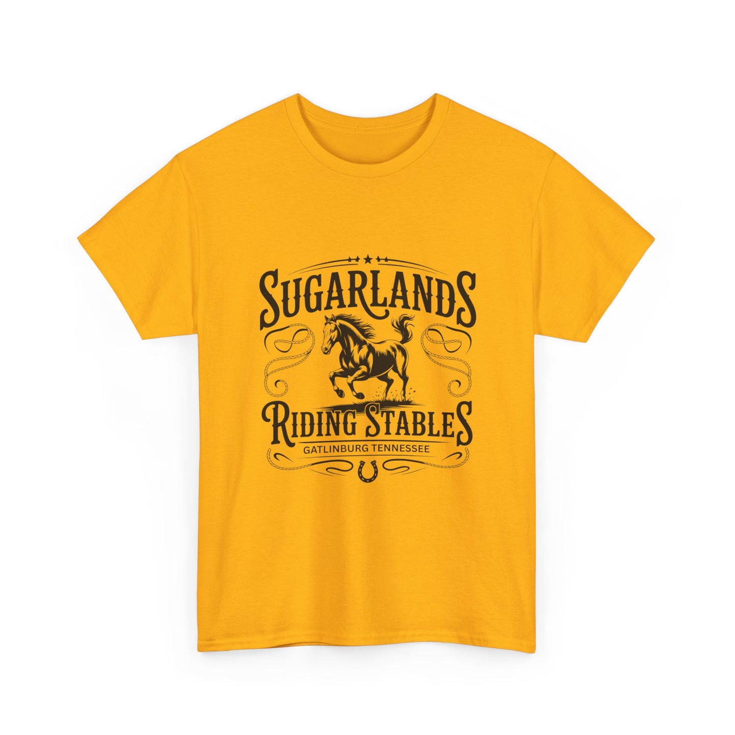 Sugarlands Riding Stables T-Shirt – Western Horse Design Gatlinburg Tennessee
